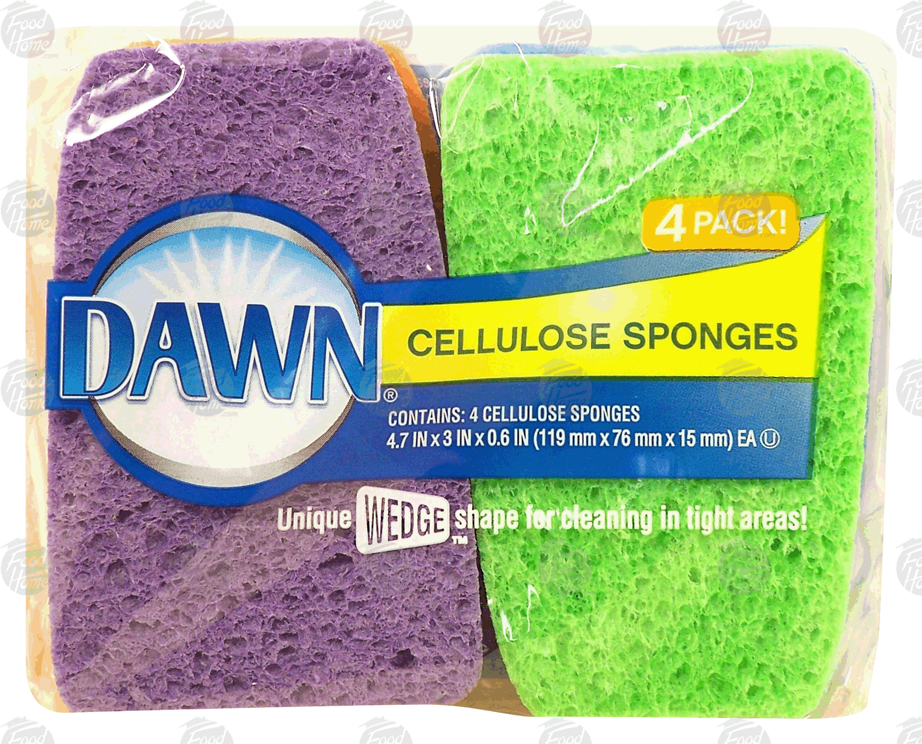 Product Infomation for Dawn cellulose sponges