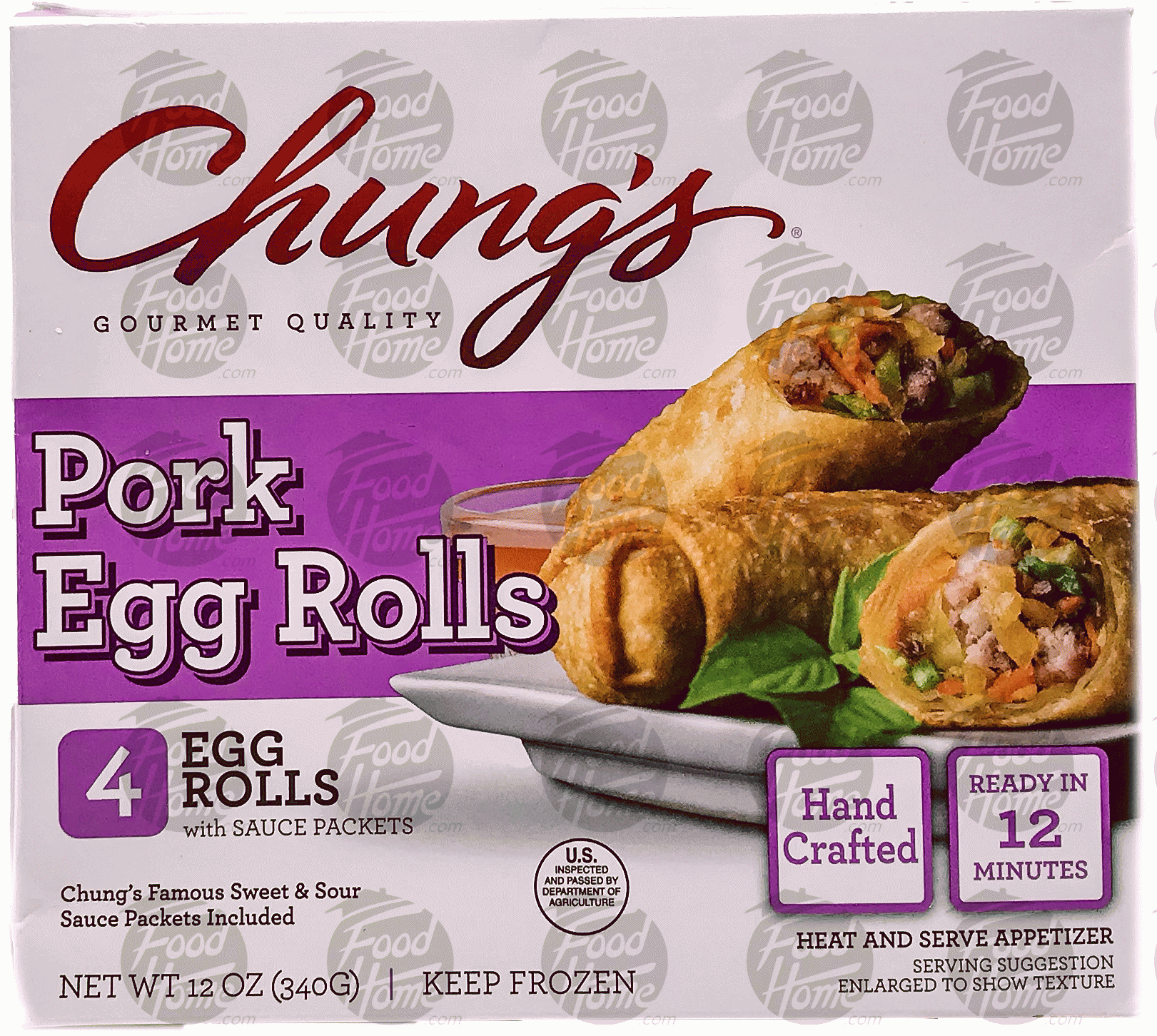 Product Infomation for Chung's pork egg rolls, 4