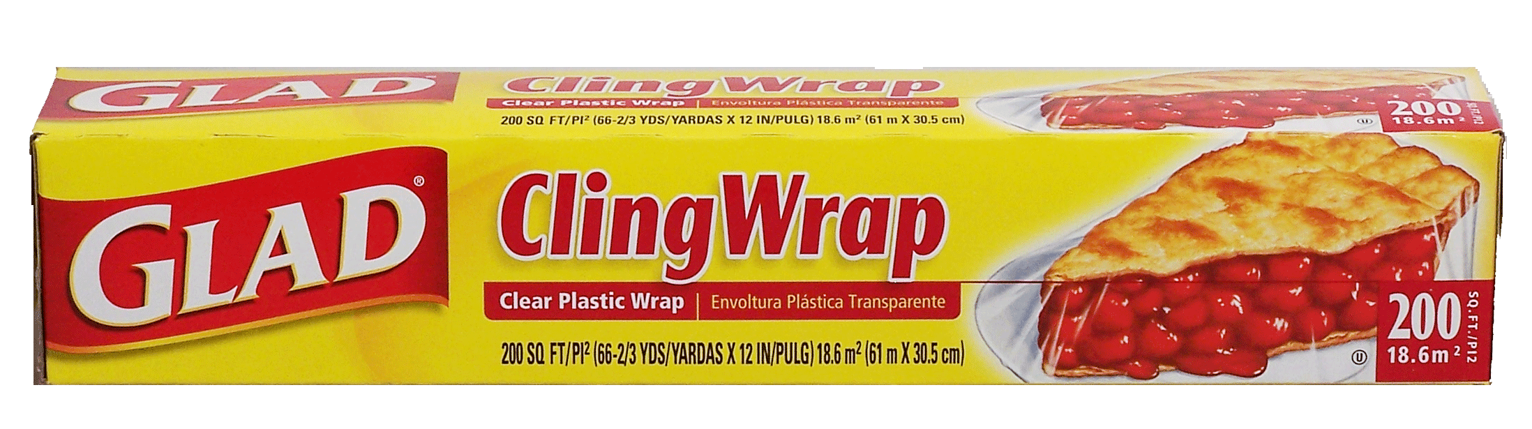 glad red plastic wrap