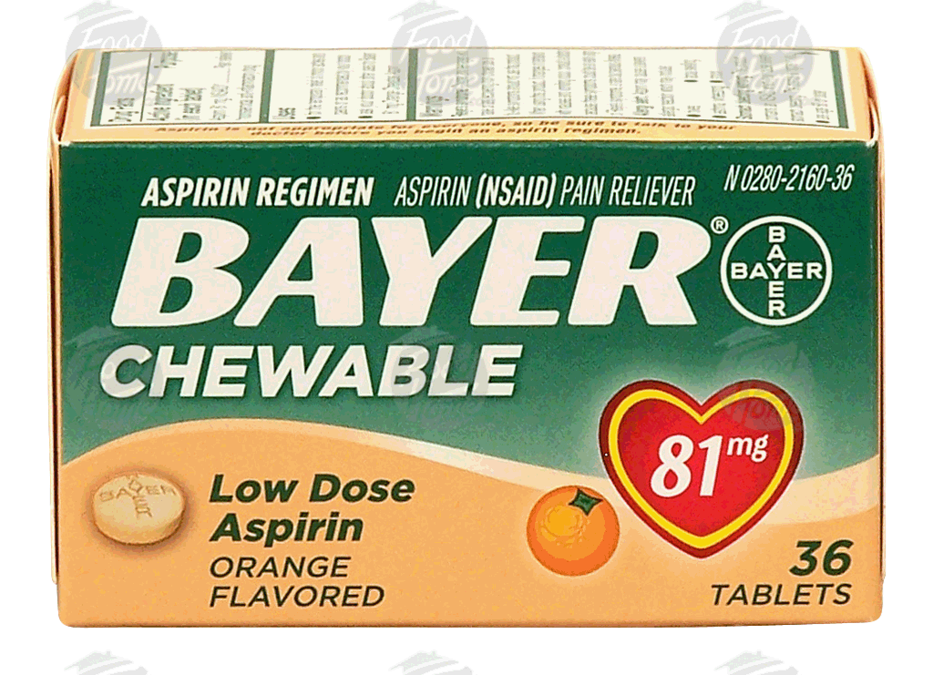 Product Infomation for Bayer chewable low dose