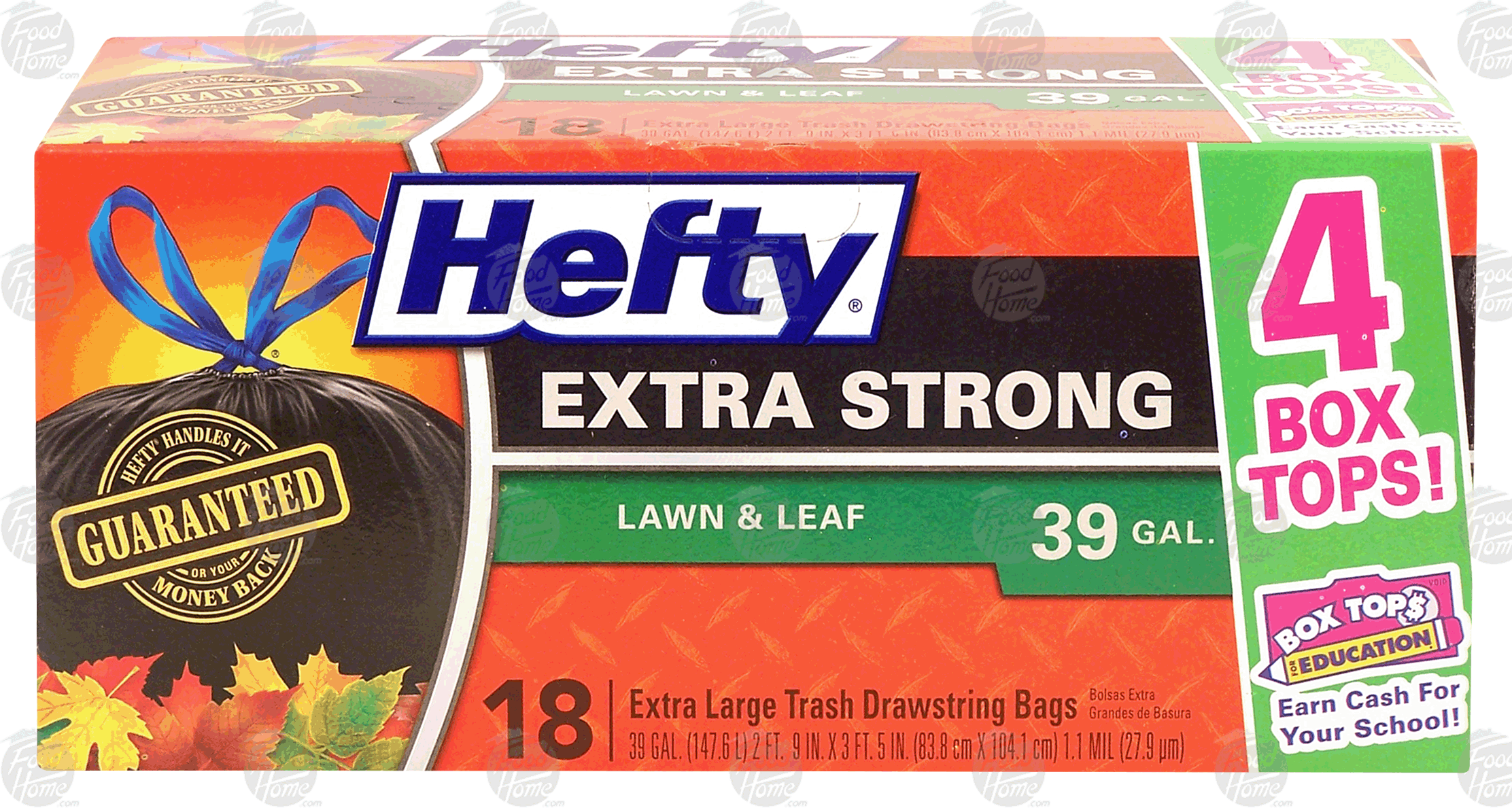 Product Infomation for Hefty Extra Strong lawn & leaf, extra large trash