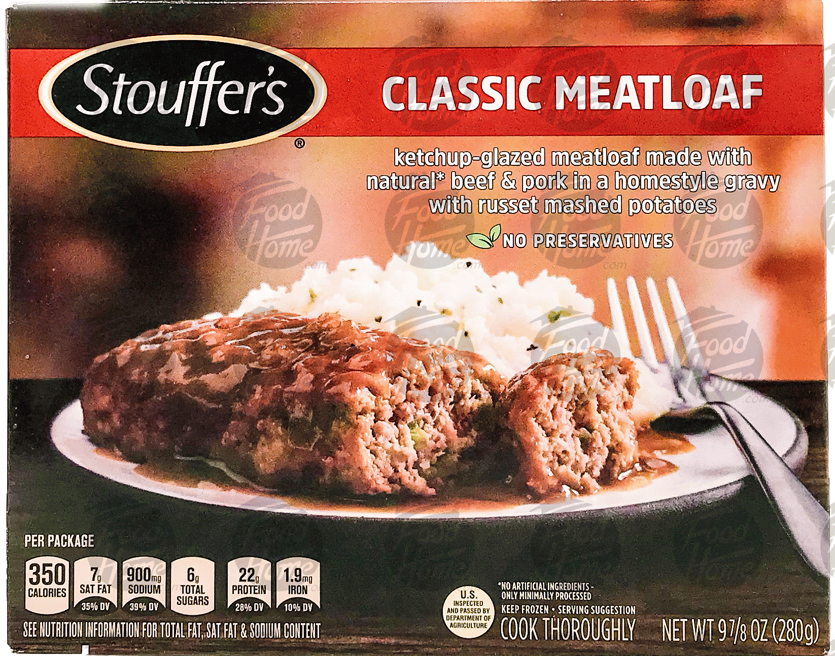 Product Infomation for Stouffer's meatloaf glazed