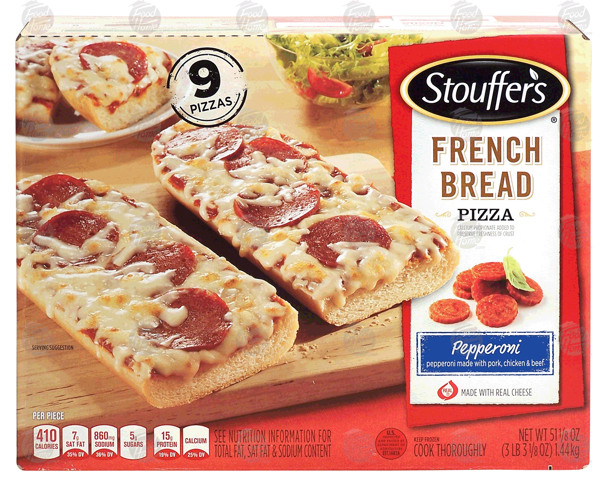 Product Infomation for Stouffer's French Bread