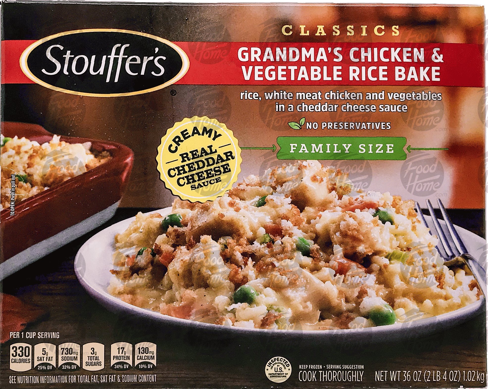 Product Infomation for Stouffer's Family Size