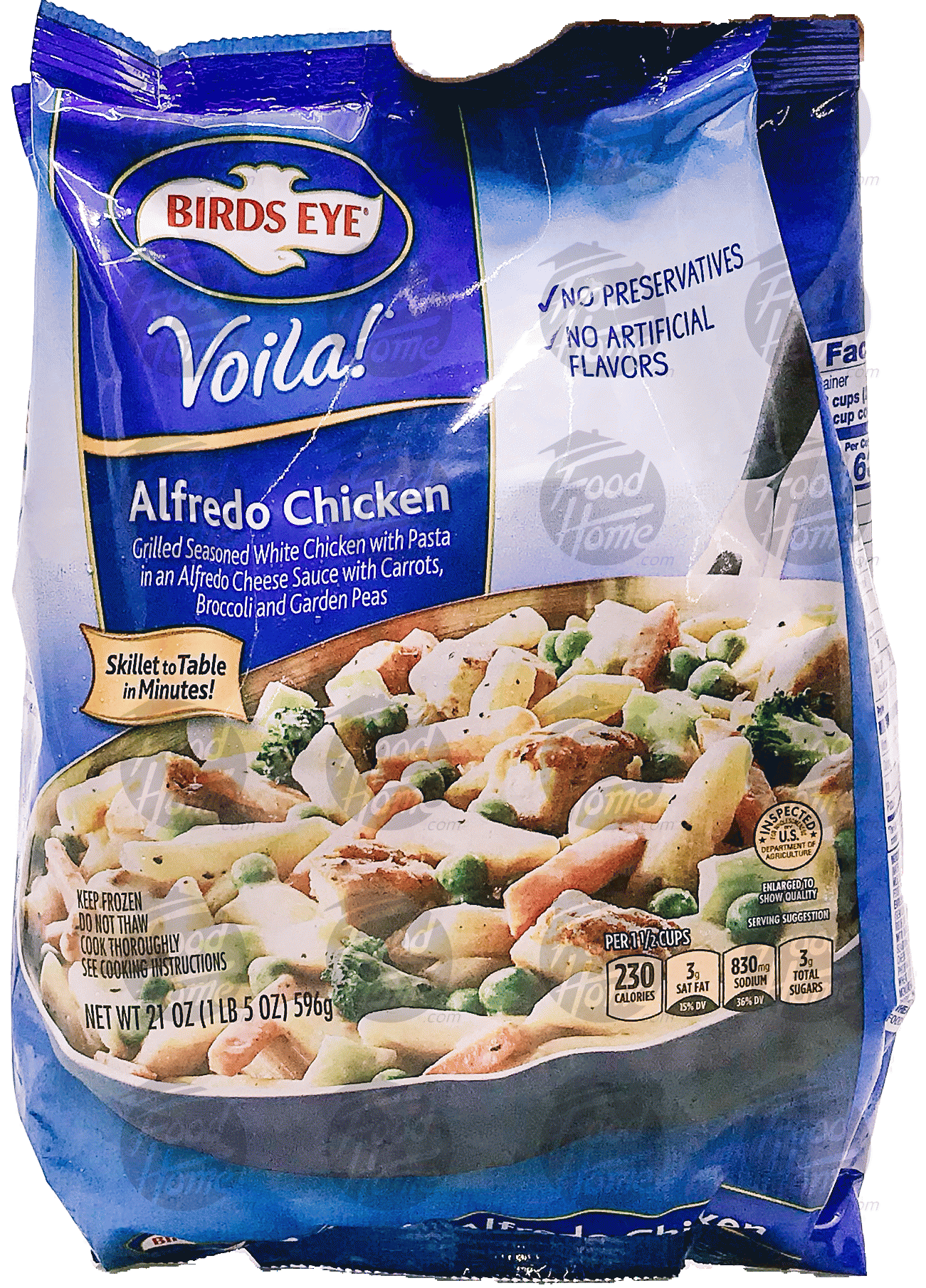 Product Infomation for Birds Eye Voila! alfredo chicken; chicken w/ pasta