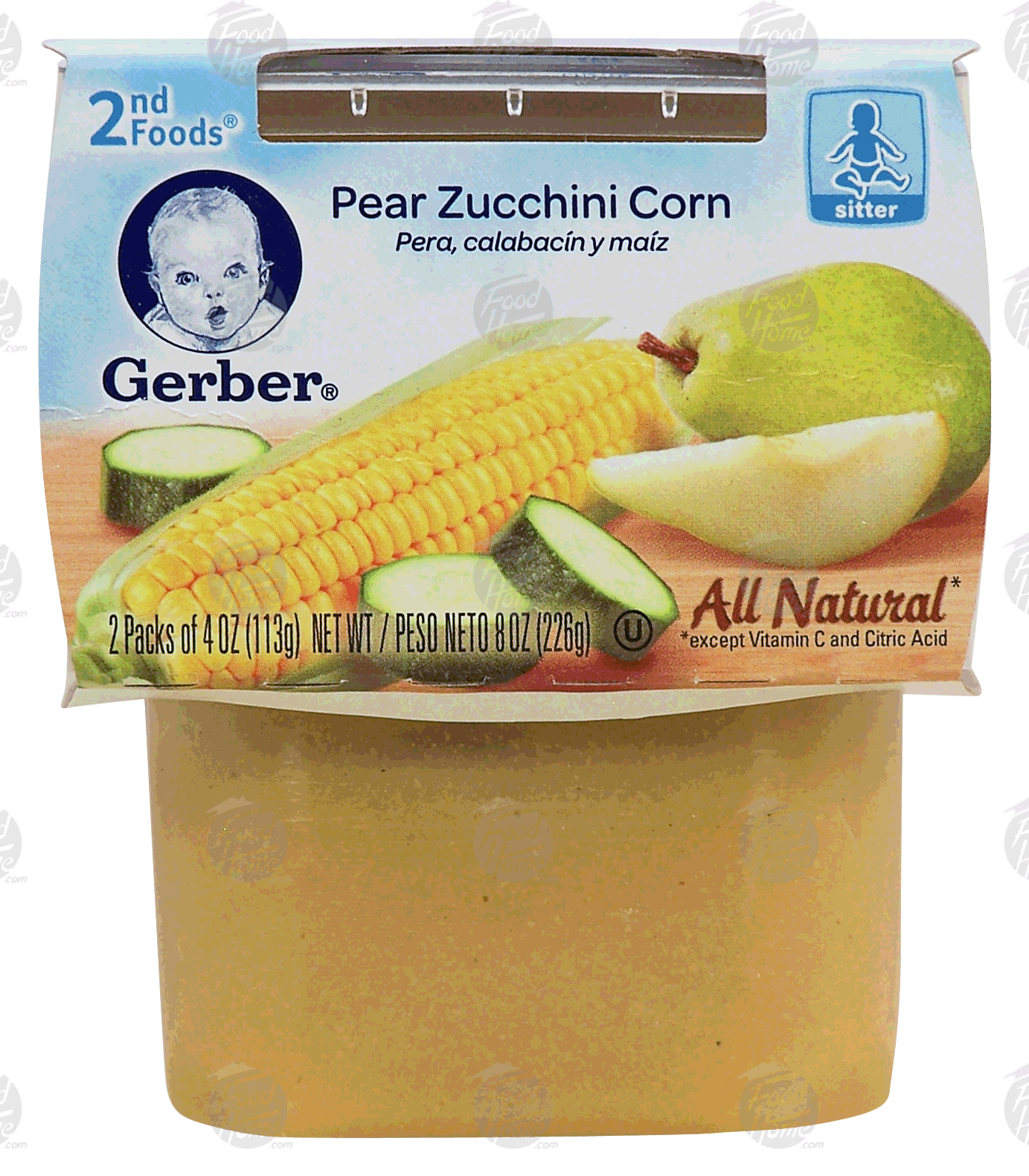 Pear zucchini corn baby hot sale food