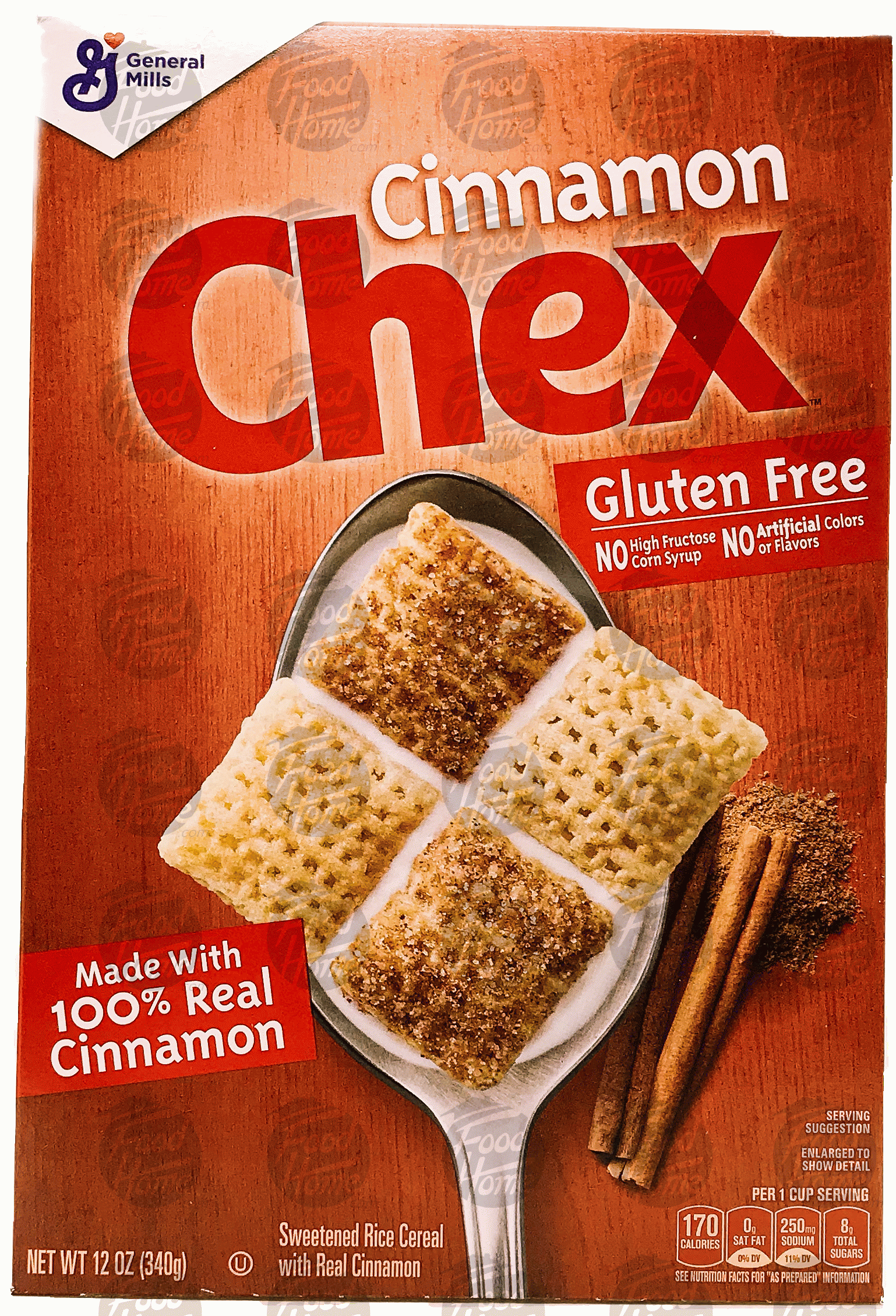 Product Infomation for Chex Cinnamon sweetened