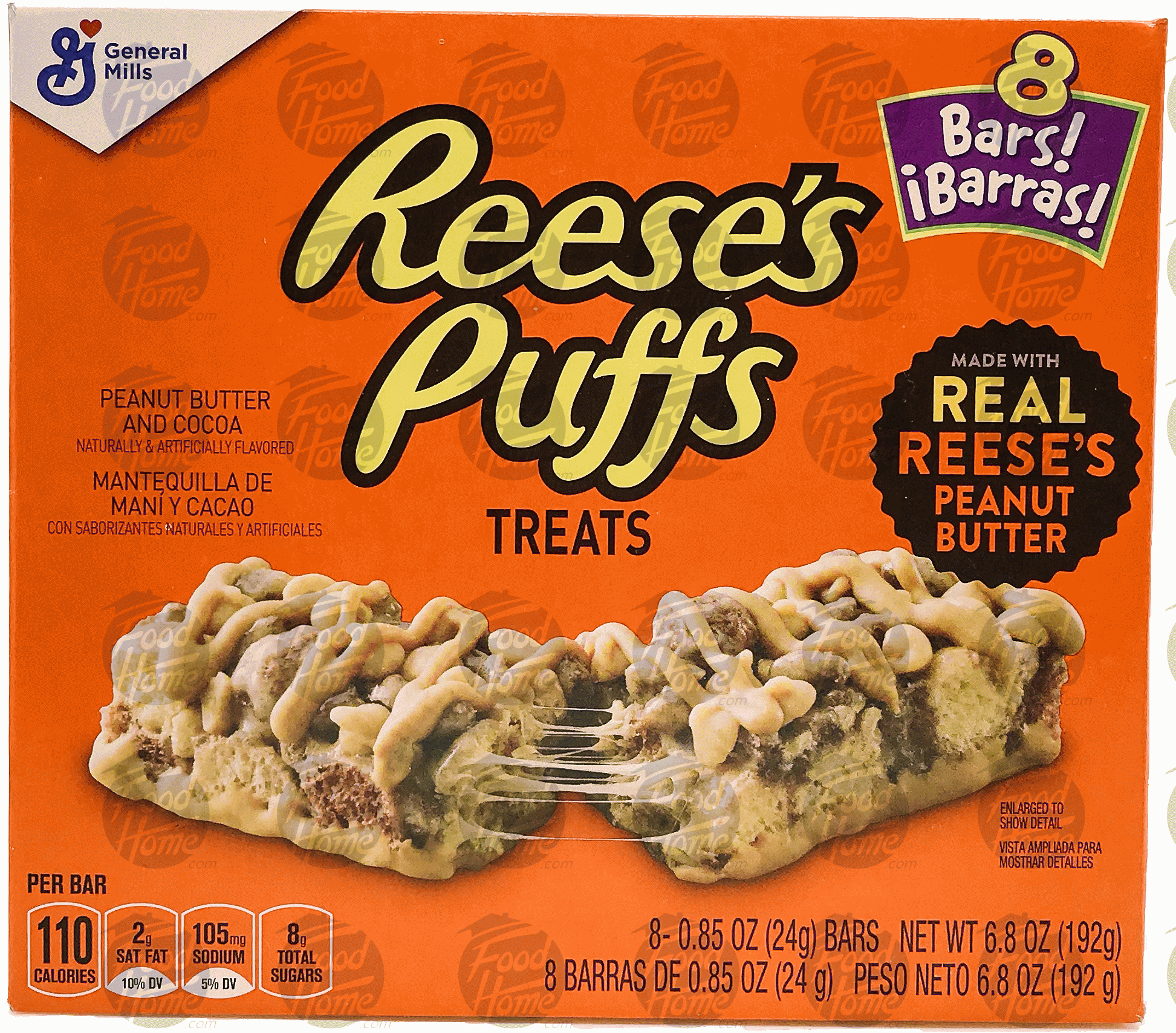 Product Infomation for Reese's Reese's Puff Treats peanut butter and cocoa