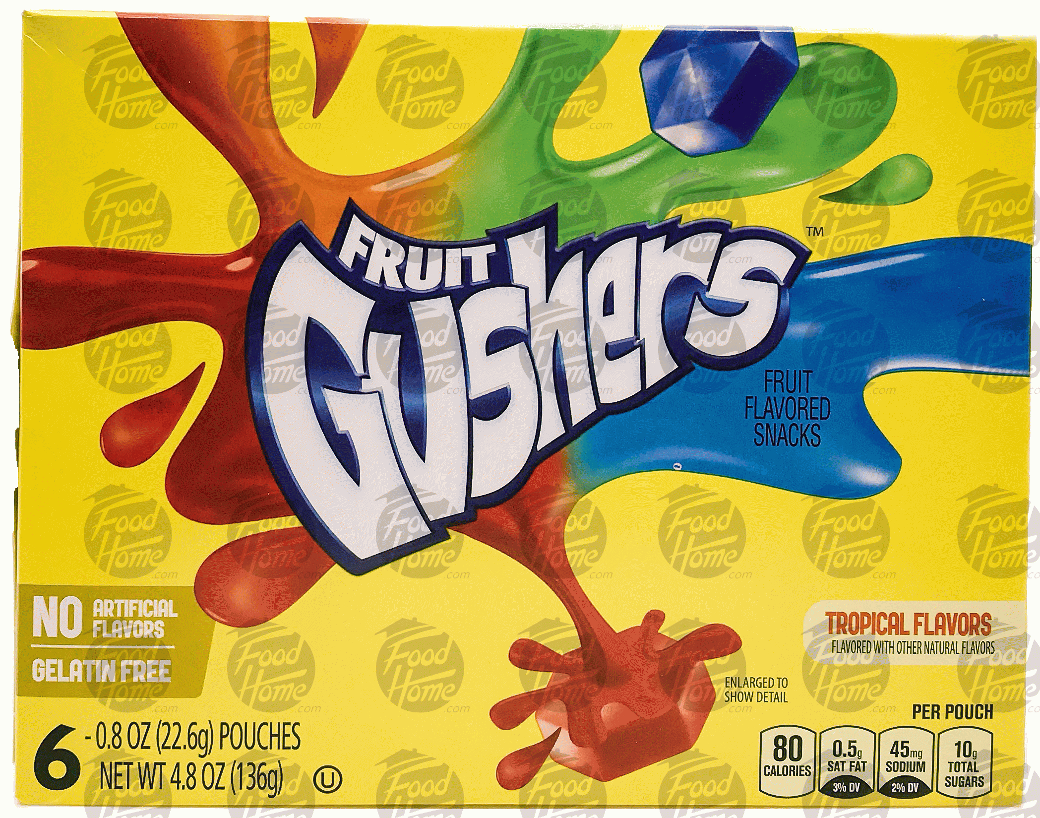 Product Infomation for Fruit Gushers tropical