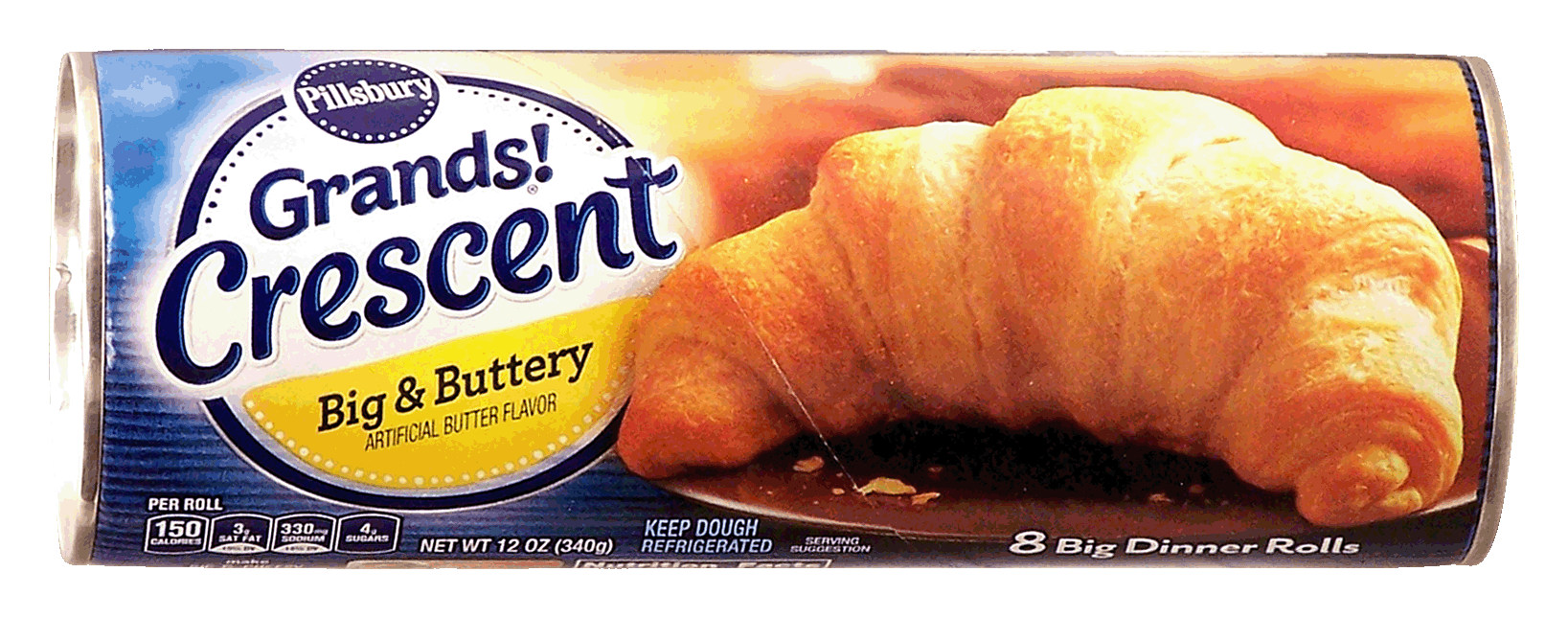 Product Infomation for Pillsbury Grands! big & buttery crescents, 8 big