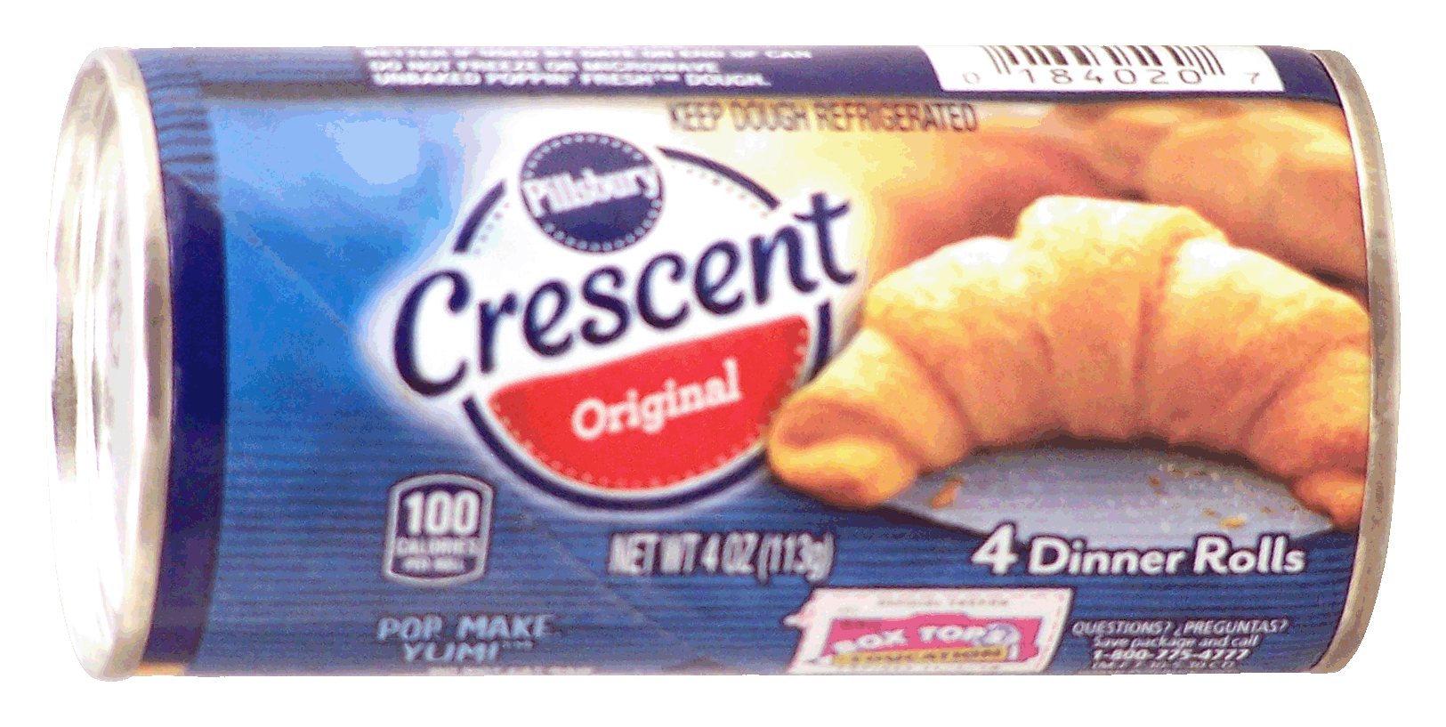 Product Infomation for Pillsbury Dinner Rolls crescent quick original 4 ct