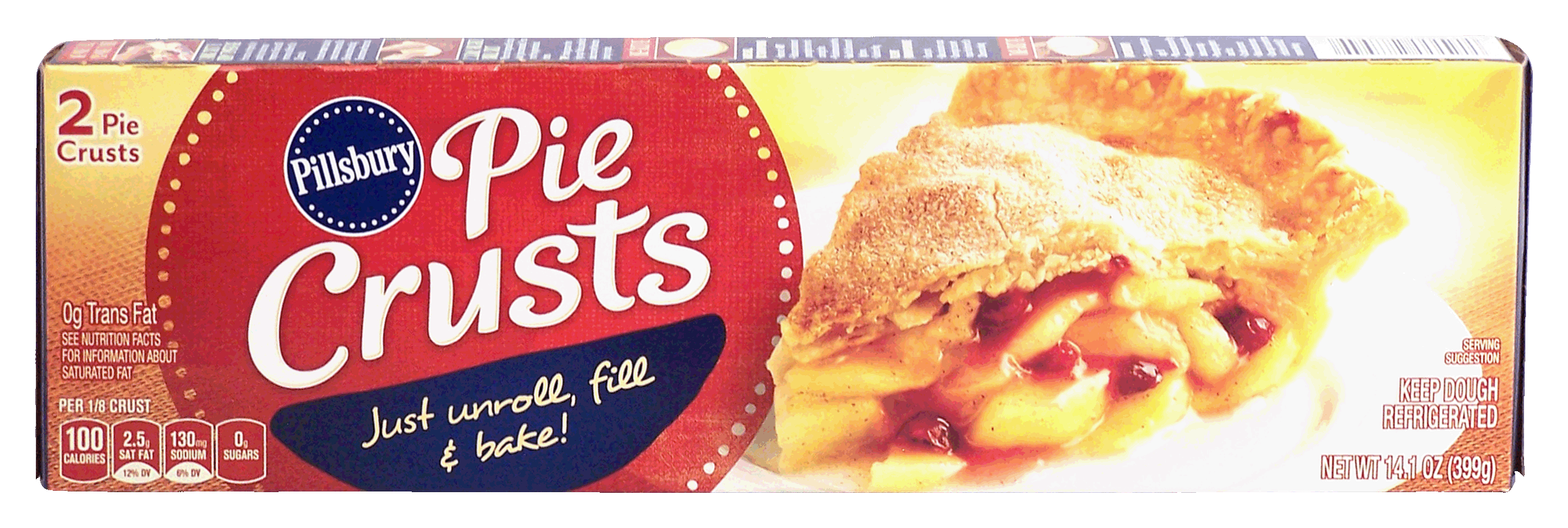 Product Infomation for Pillsbury Pie Crust 2 pie