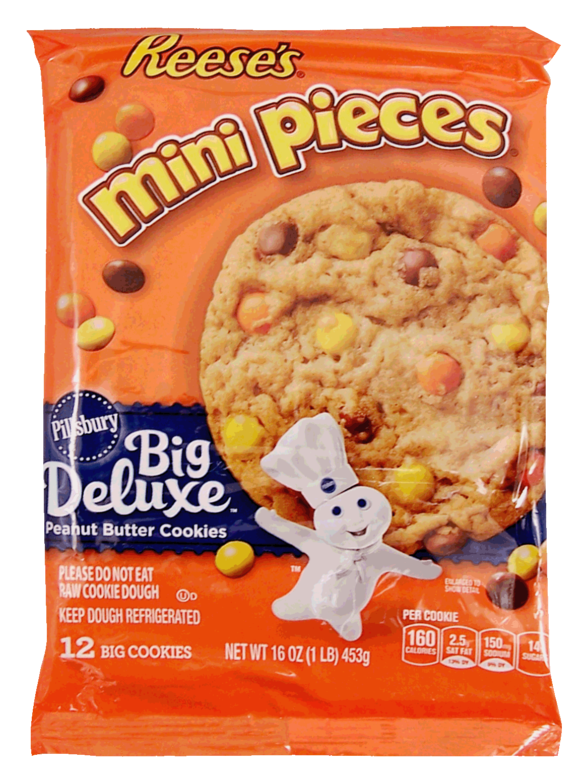 Product Infomation for Pillsbury Big Deluxe reese's mini pieces; peanut