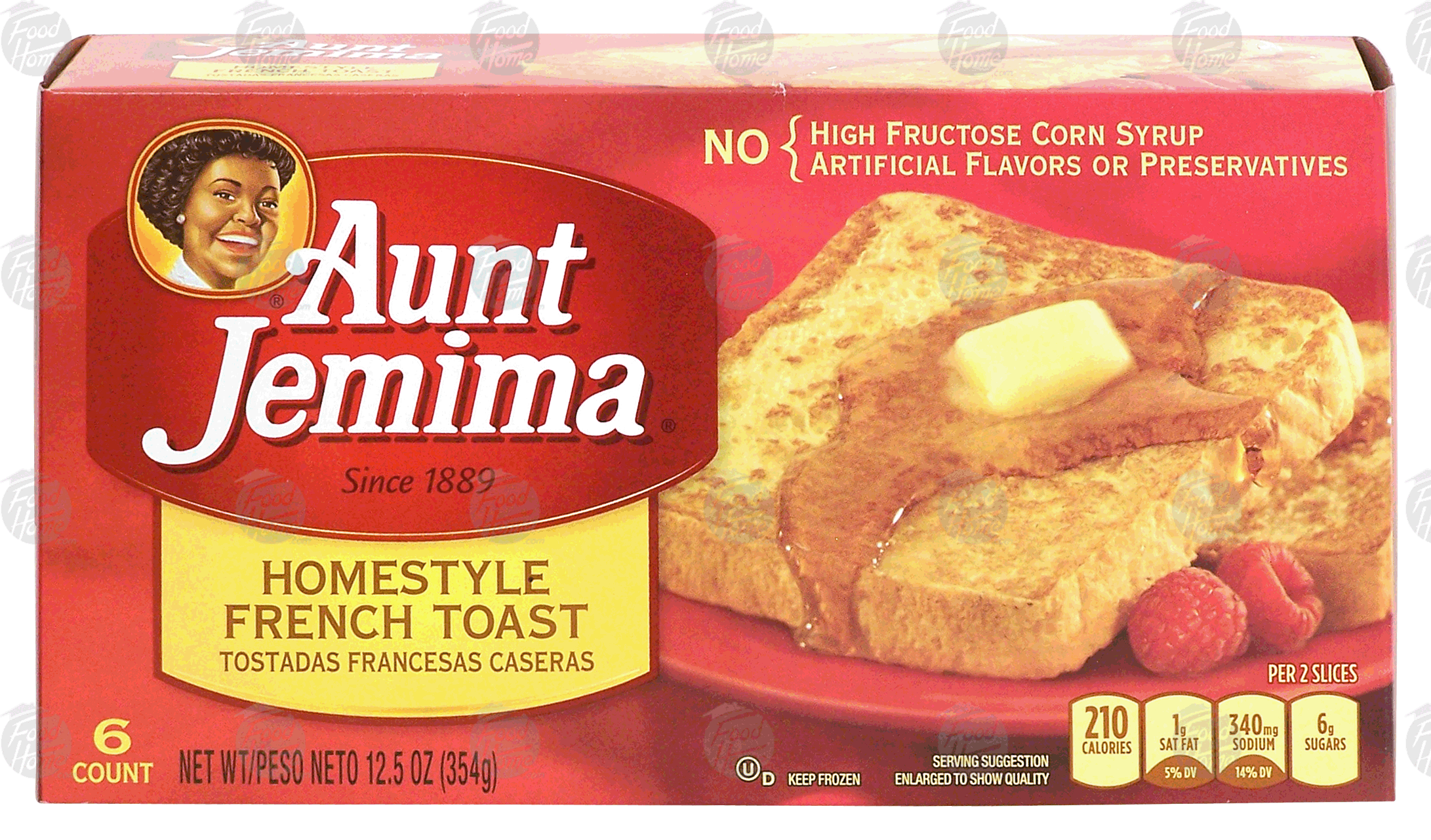 Product Infomation for Aunt Jemima French Toast