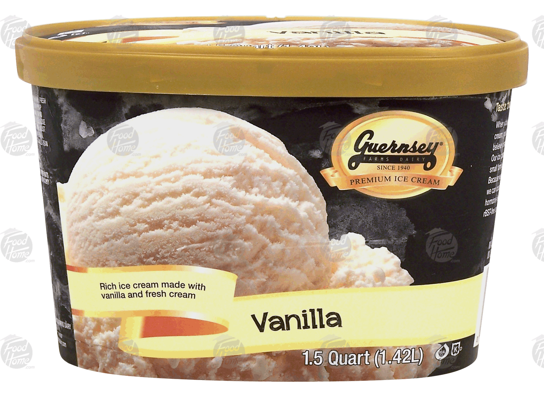 Product Infomation for Guernsey vanilla ice cream" 1996900923