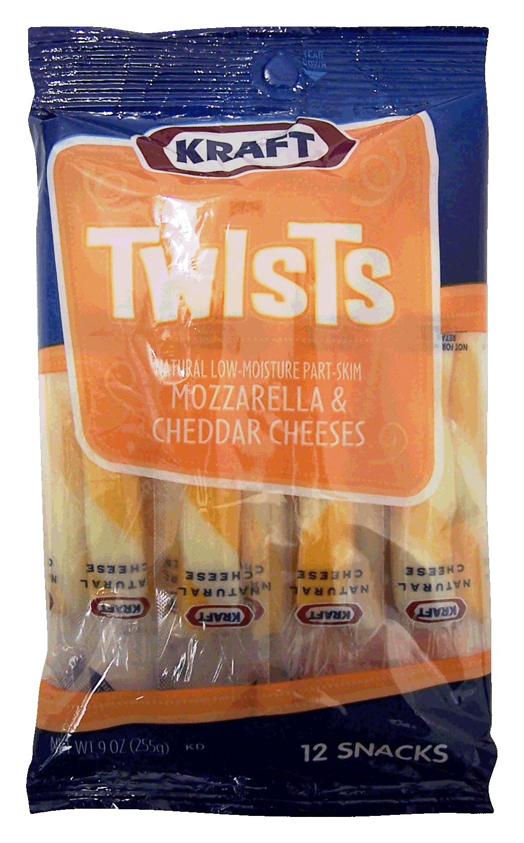 Product Infomation for Kraft Twists mozzarella