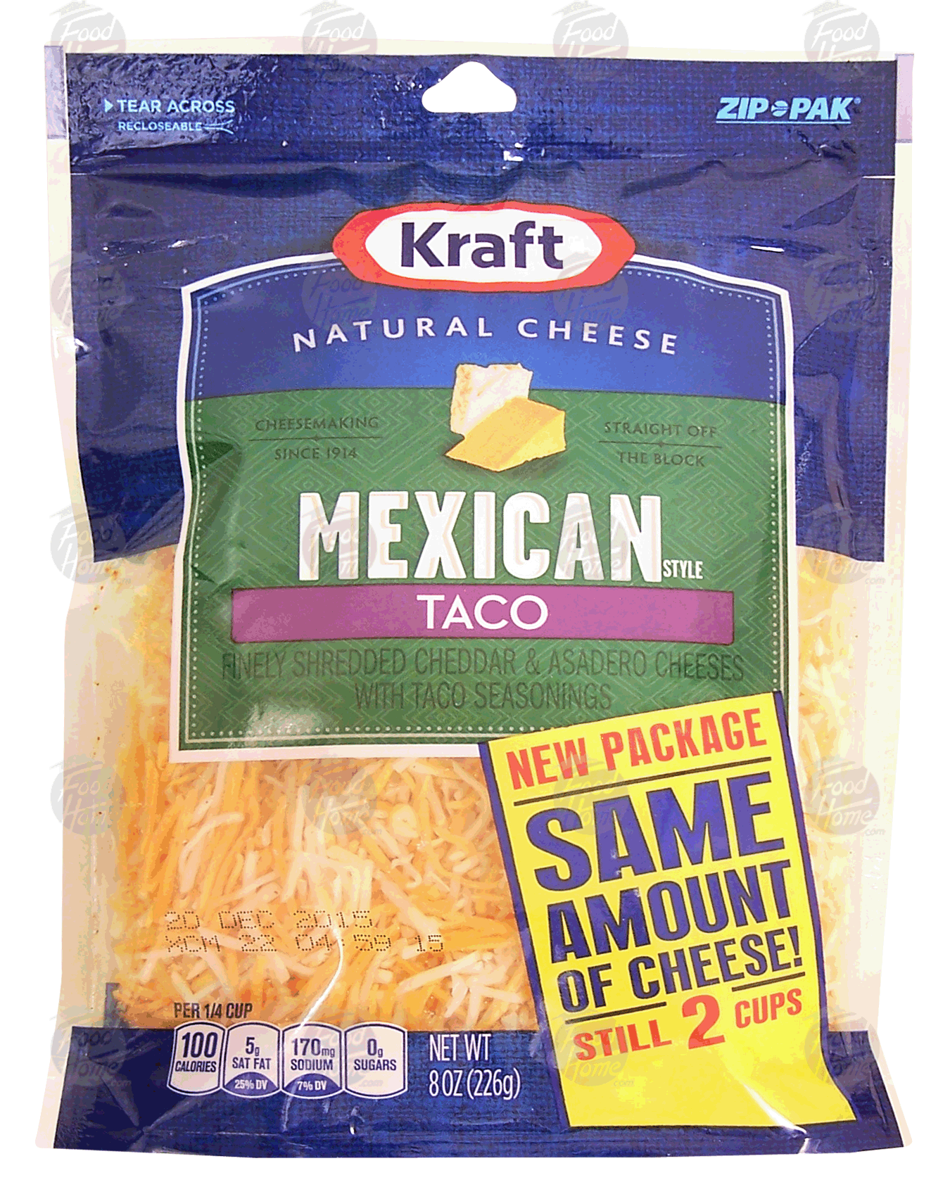Product Infomation for Kraft Natural Cheese