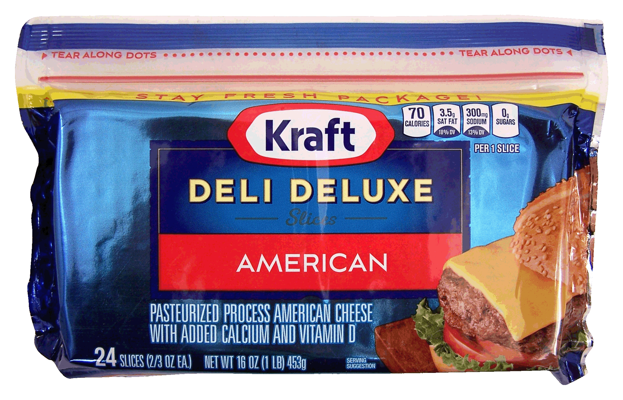 Product Infomation for Kraft Deli Deluxe slices