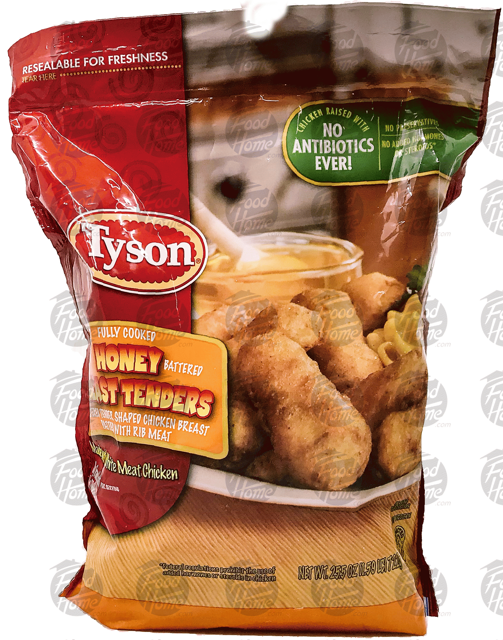 Calories In Tyson Foods Honey Battered Breast Tenders And