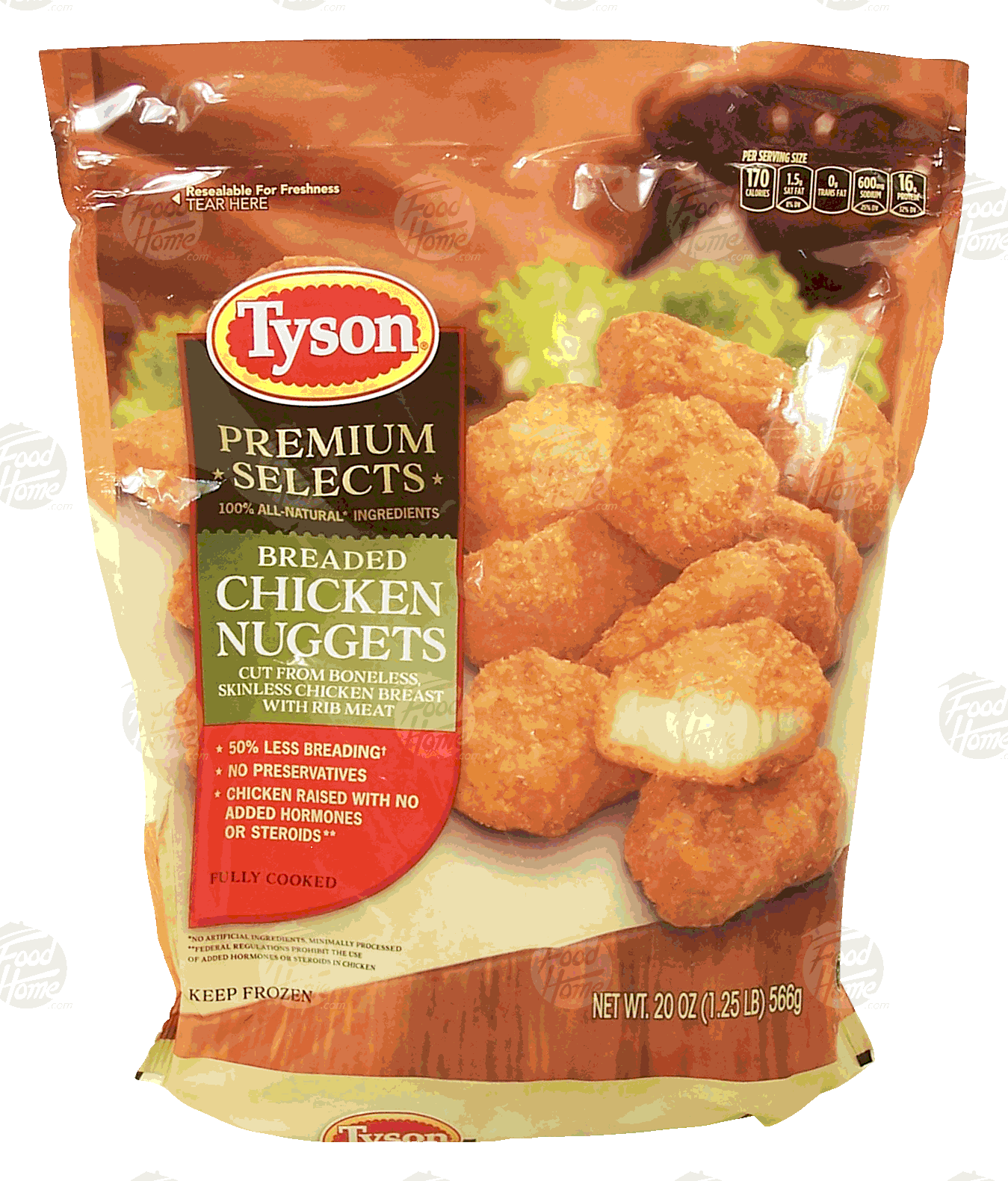 Product Infomation for Tyson Premium Selects