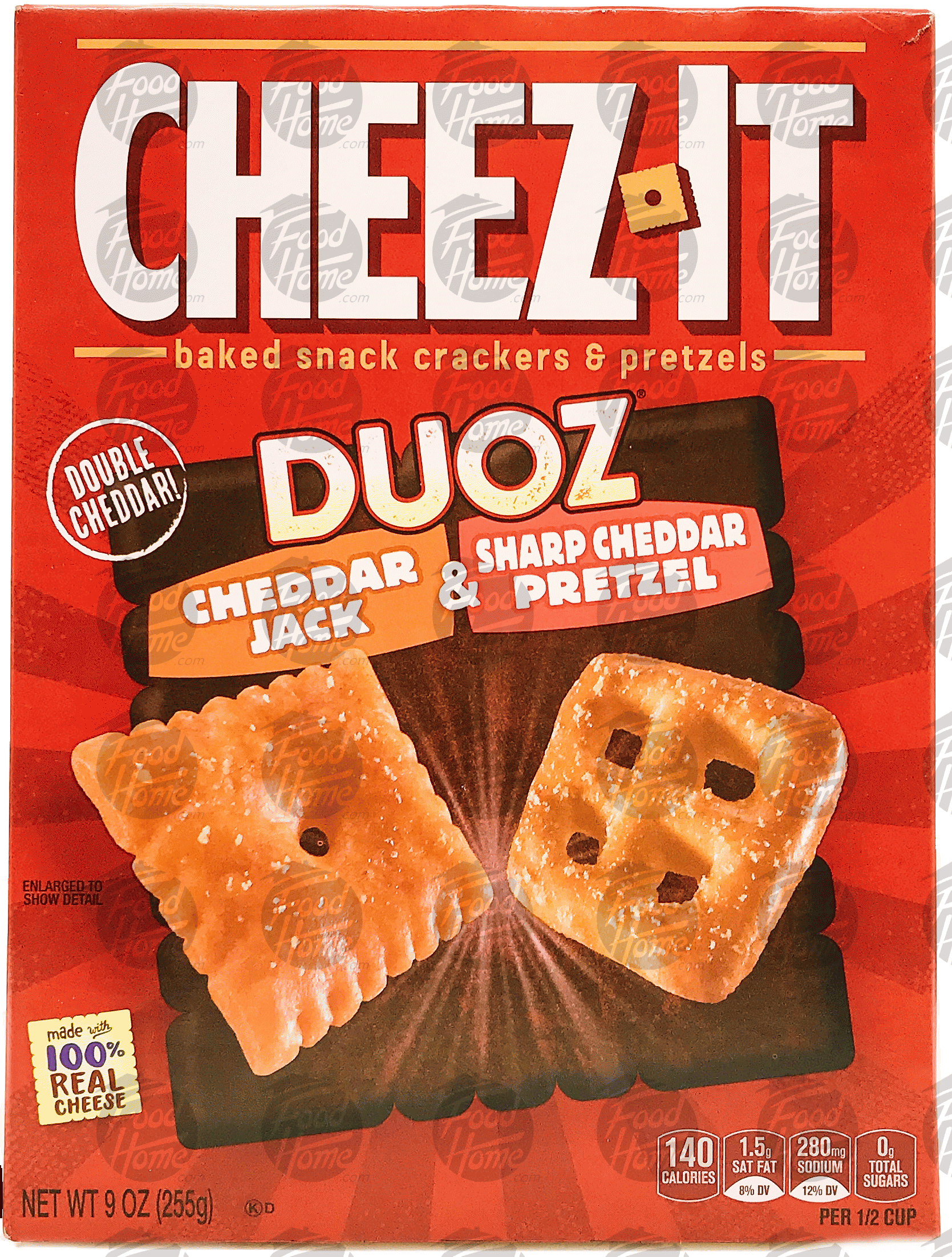 Product Infomation for Cheezit Duoz cheddar jack
