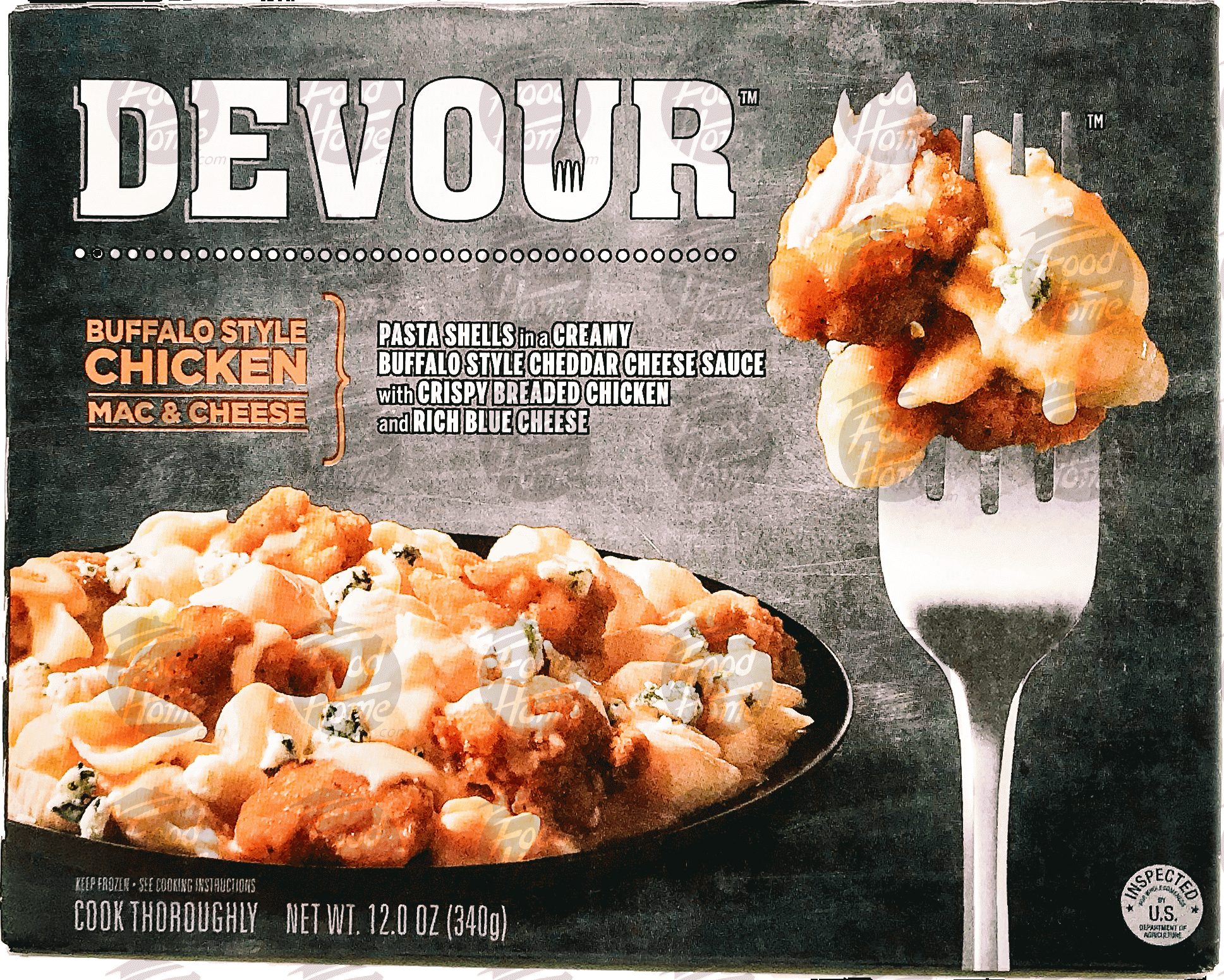 Product Infomation for Devour buffalo chicken mac & cheese entree" 2515505704