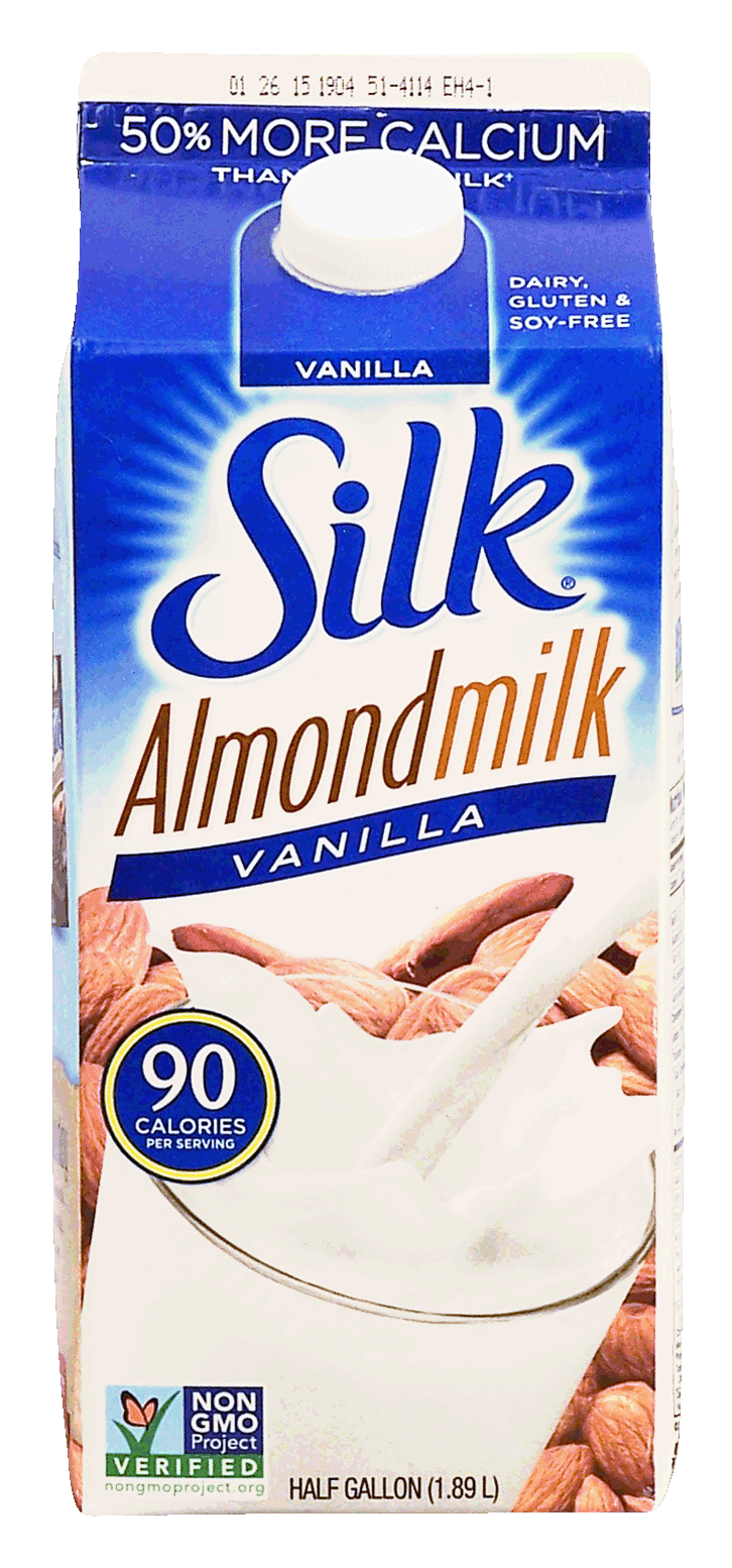 Product Infomation for Silk vanilla almond milk, dairy, gluten & soyfree