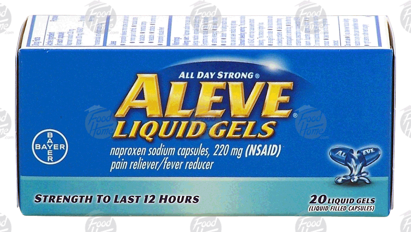 Product Infomation for Aleve pain reliever/fever
