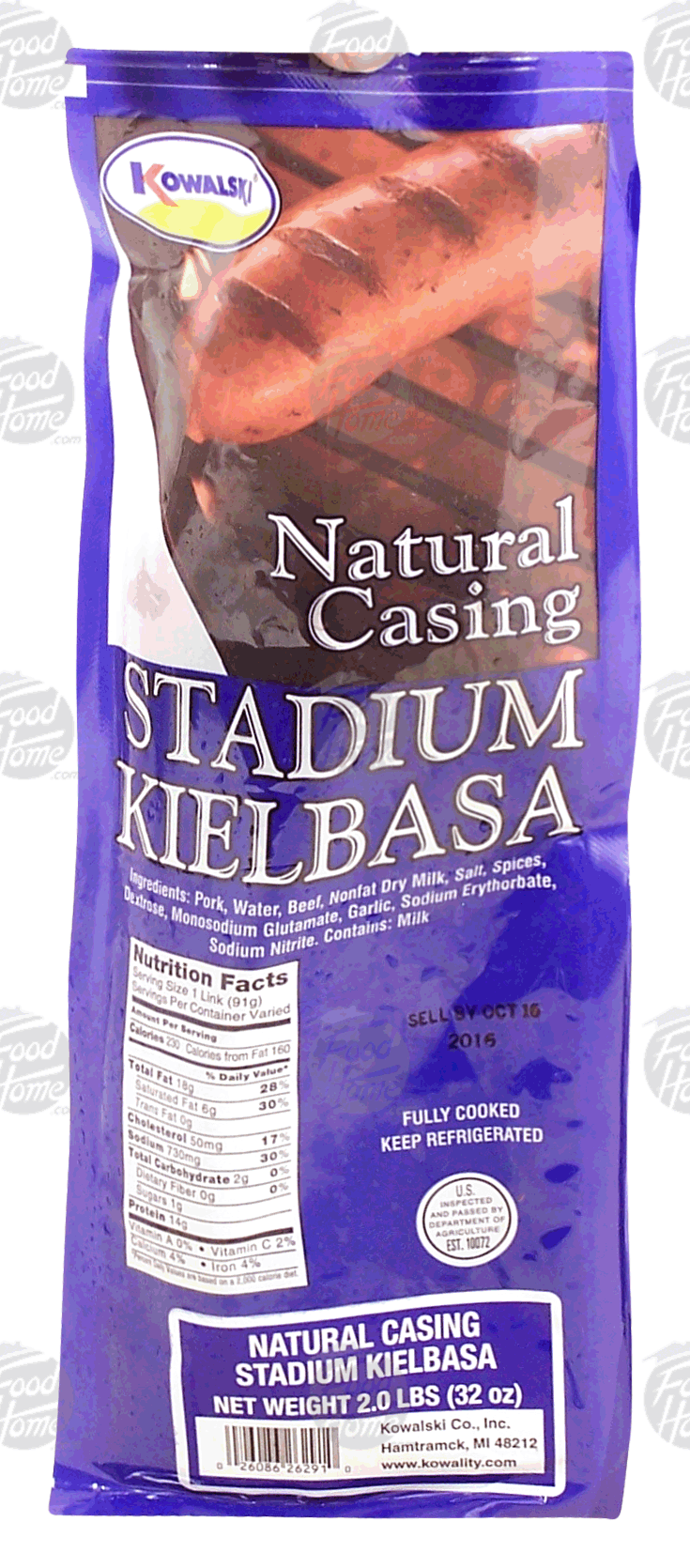 Product Infomation for Kowalski stadium kielbasa