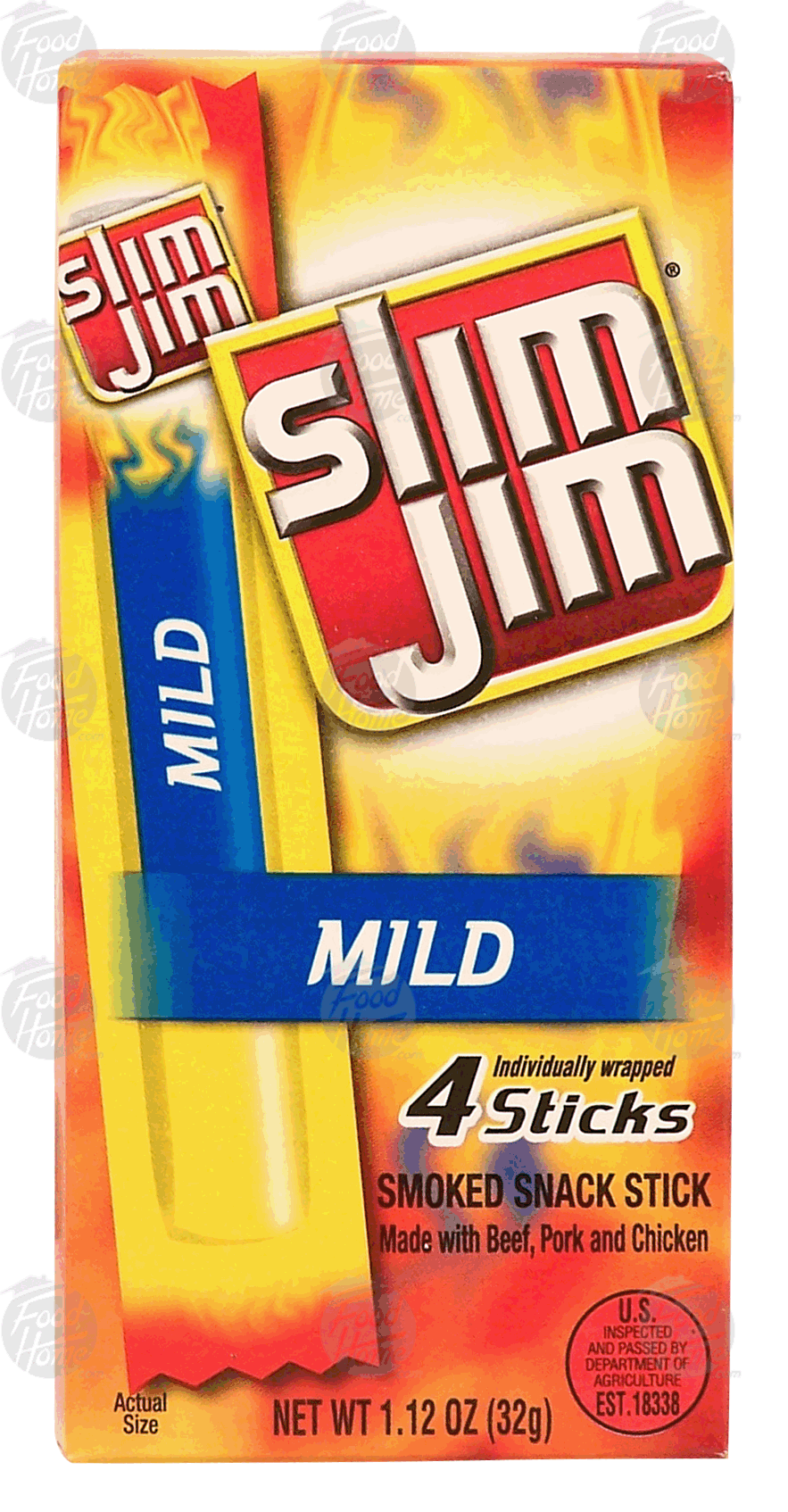 Groceries-Express.com Product Infomation for Slim Jim mild smoked snack