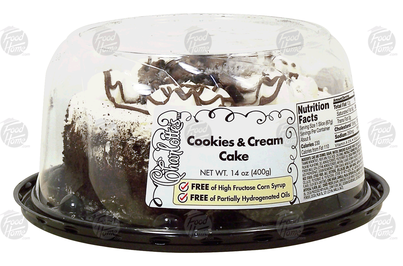 Product Infomation for Charlotte's cookies & cream cake" 2883416637