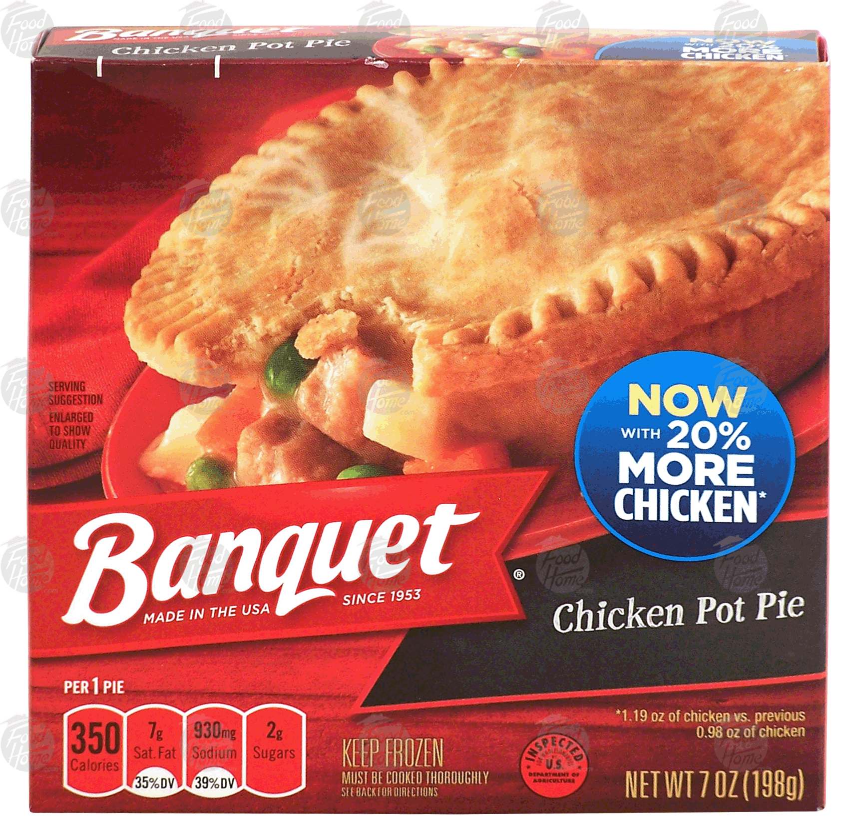 Product Infomation for Banquet chicken pot pie