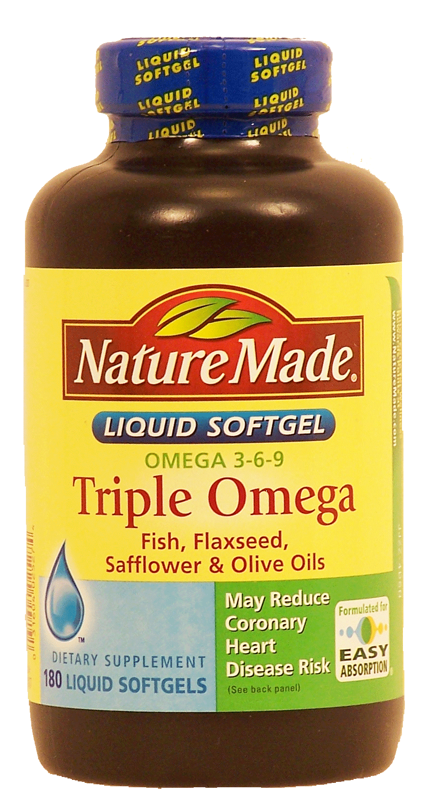 Product Infomation for Nature Made Triple Omega omega 369; fish