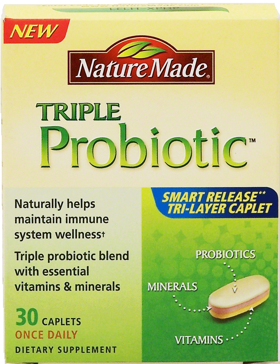 Nature Made Triple Probiotic Dietary Supplement Caplets Means 
