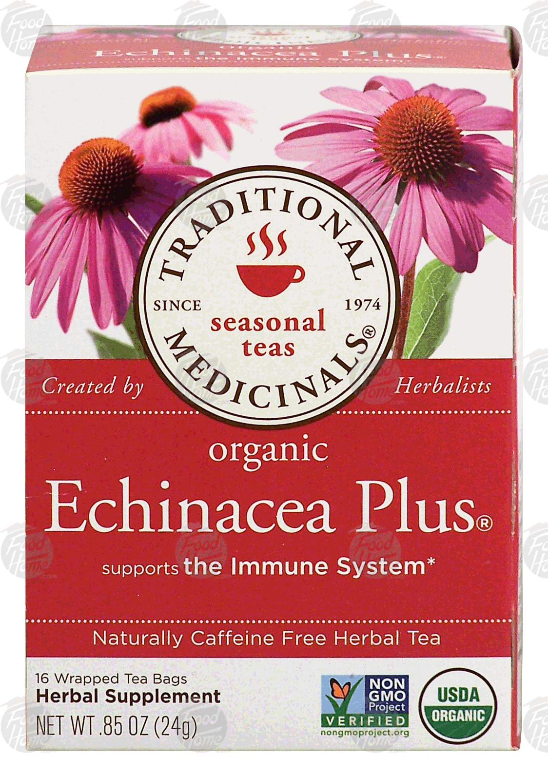 Product Infomation for Traditional Medicinals Echinacea Plus herbal tea