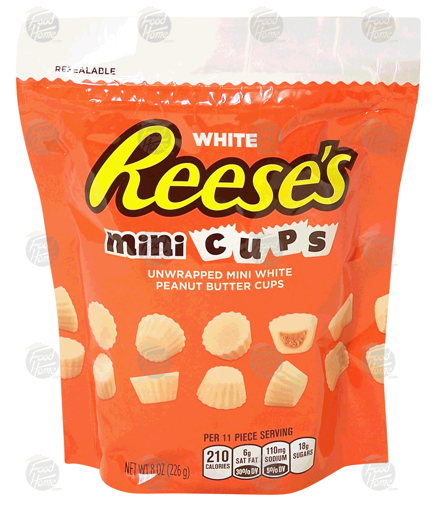 Product Infomation for Reese's White mini cups, unwrapped white chocolate