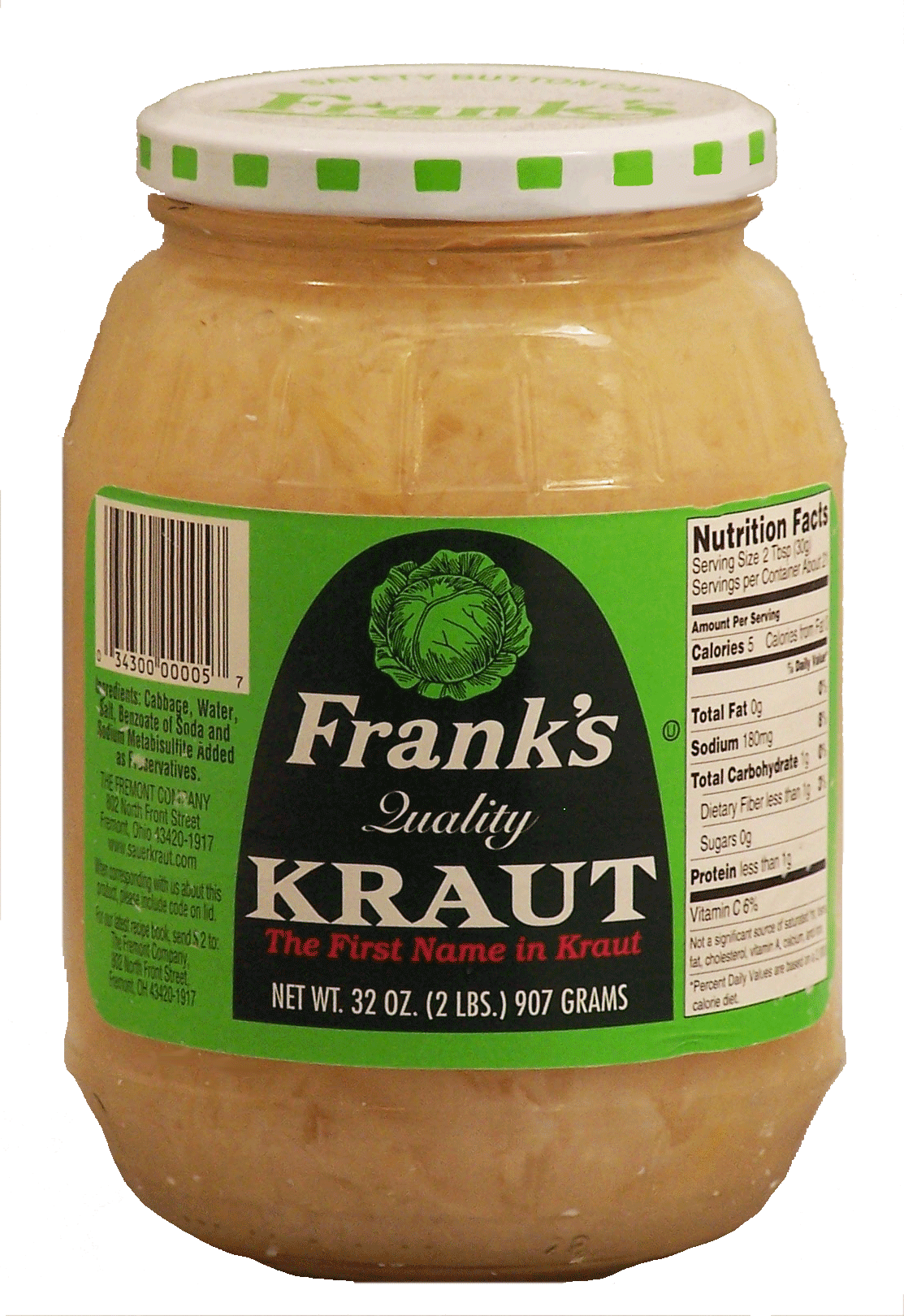 Product Infomation for Frank's kraut" 3430000005