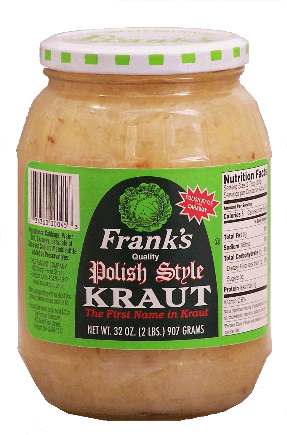 Product Infomation for Frank's polish style kraut