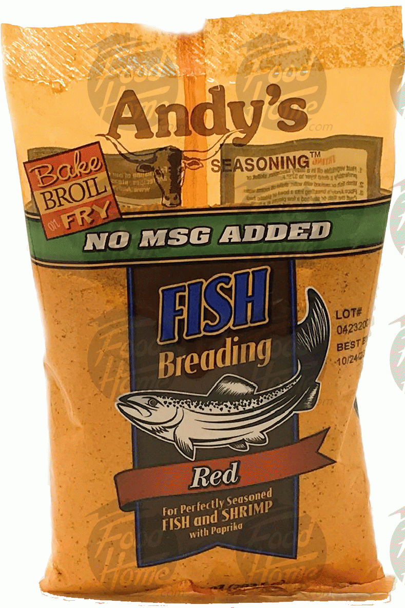 Product Infomation for Andy's red fish breading