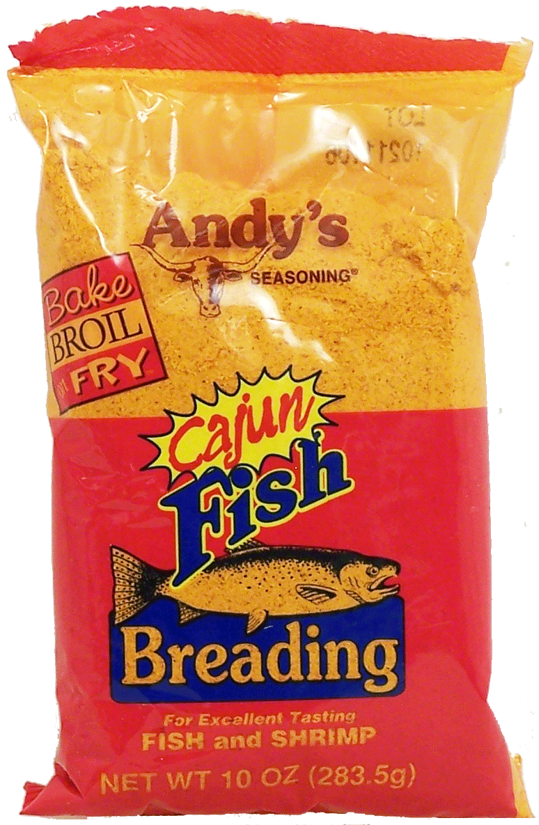 Product Infomation for Andy's cajun fish breading