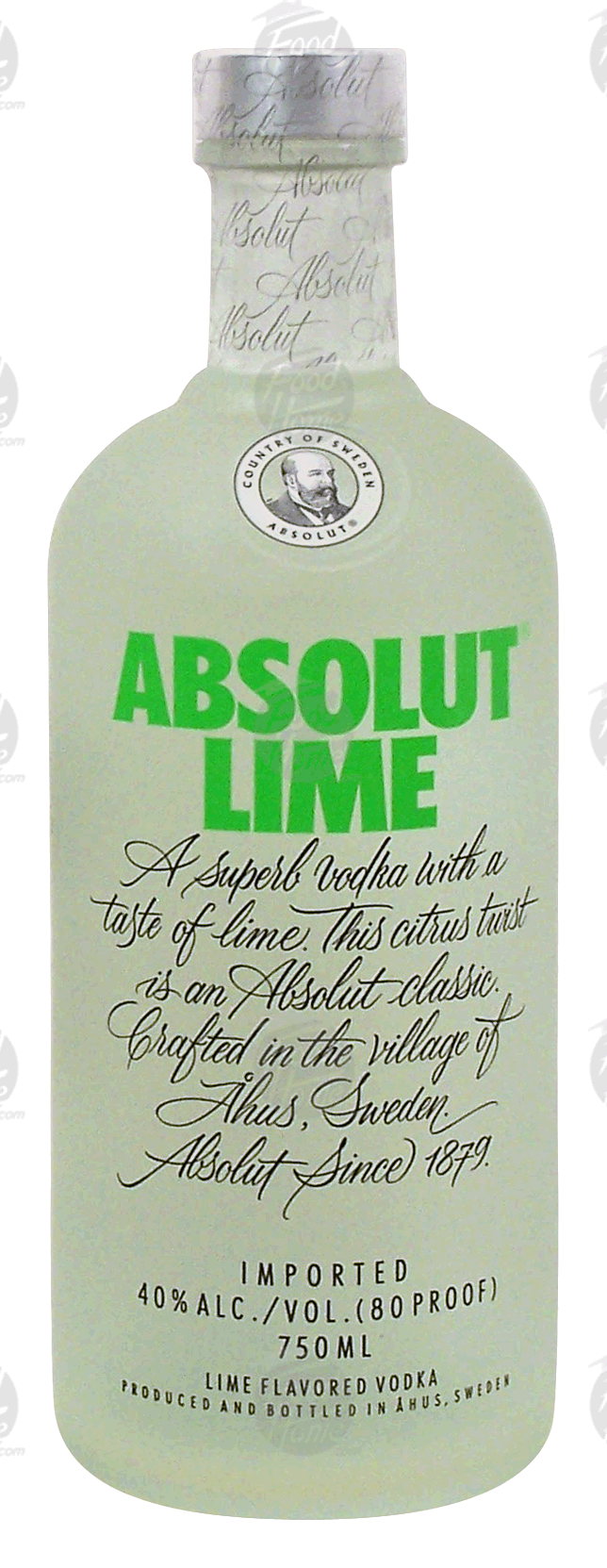 Product Infomation for Absolut lime flavor vodka