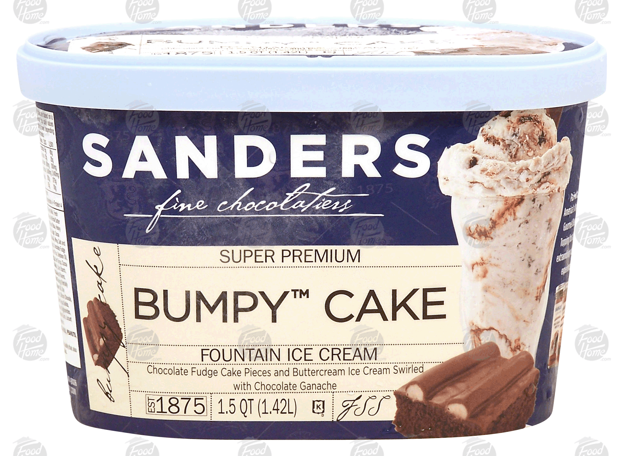 Groceries Express Com Product Infomation For Sander S Fine Chocolatiers Bumpy Cake Fountain Ice Cream Chocolate Fudge Cake Pieces Buttercream Chocolate Ganache