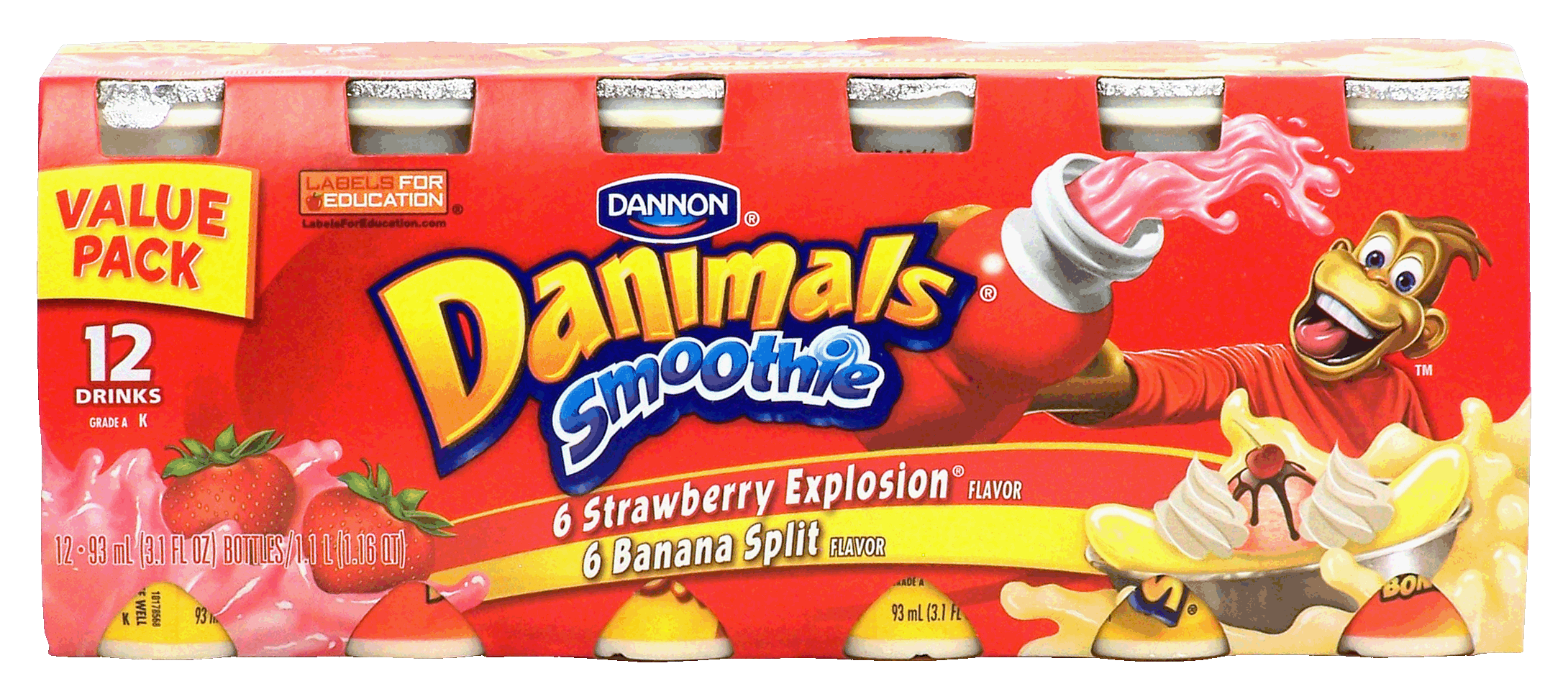 Groceries-Express.com Product Infomation for Dannon Danimals smoothie ...
