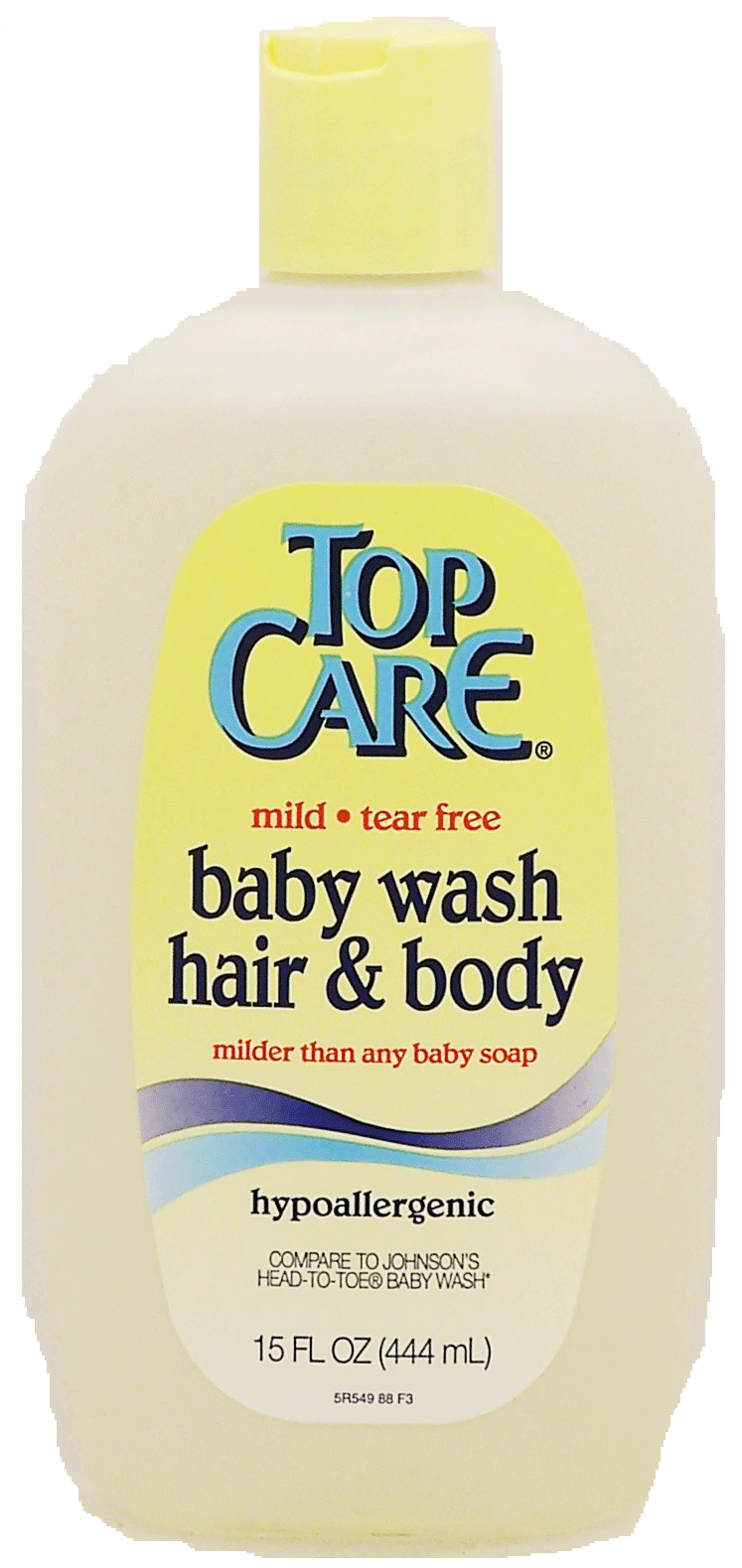 Product Infomation for Top Care mild tear free baby wash, hair & body