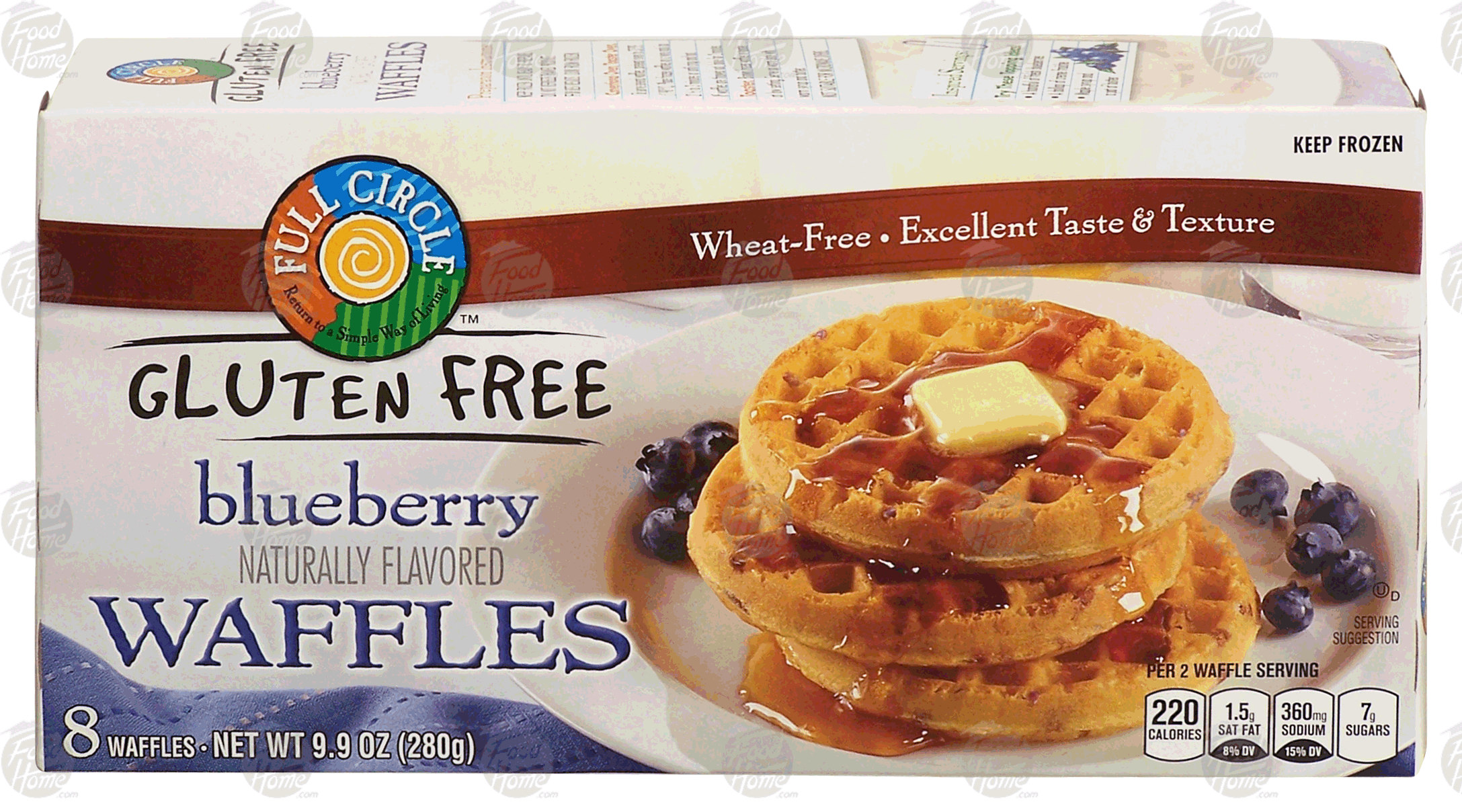 gluten free blueberry waffles