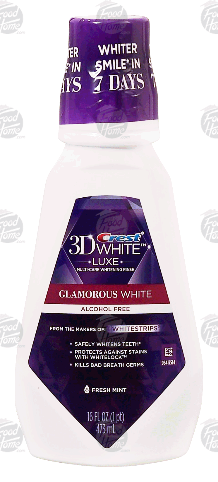 Product Infomation for Crest Luxe whitening rinse