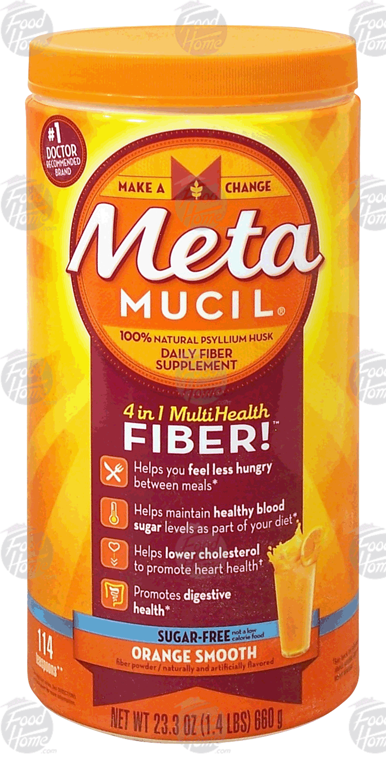 Product Infomation for Metamucil fiber laxative
