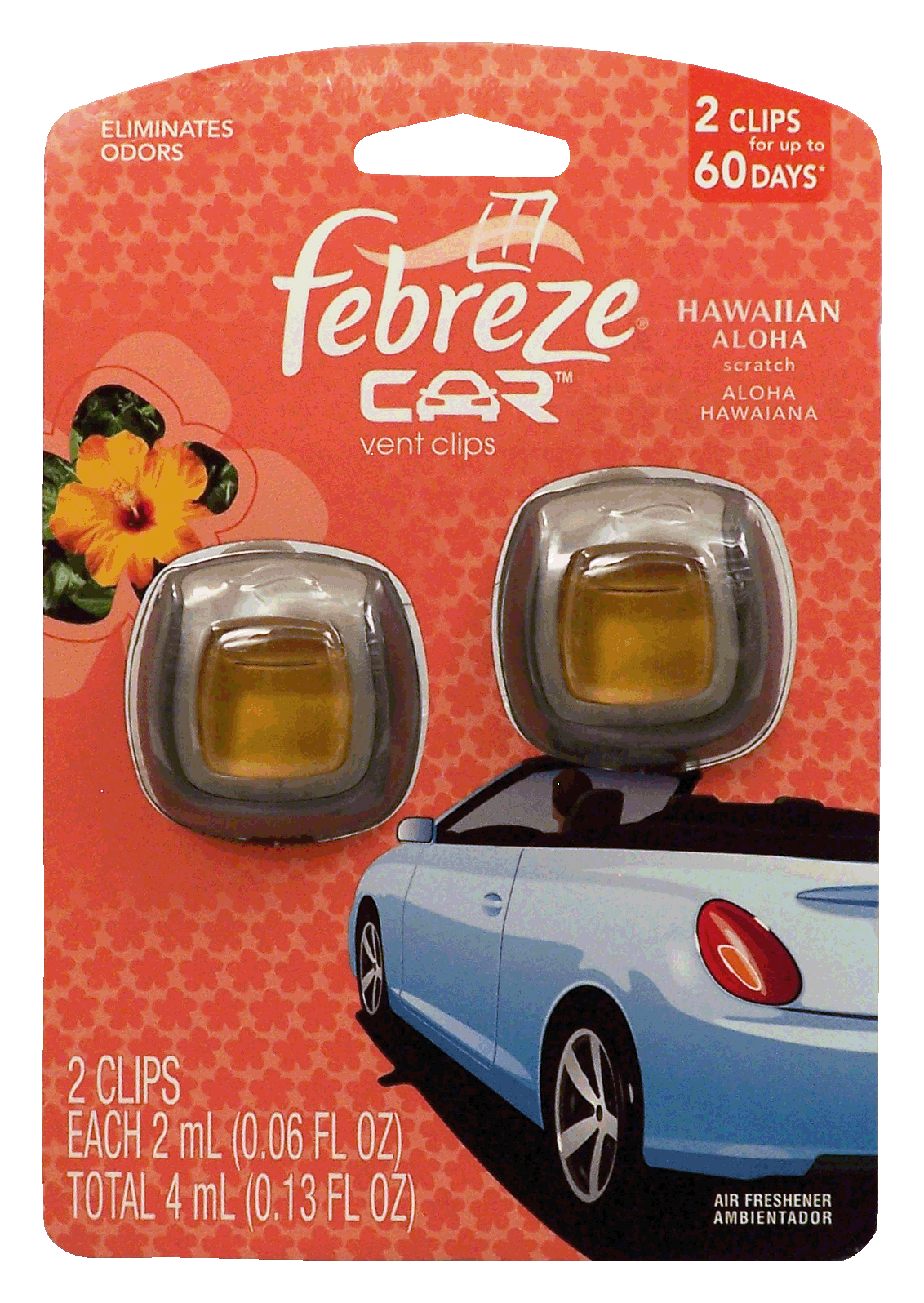 Product Infomation for Febreze Car vent clips