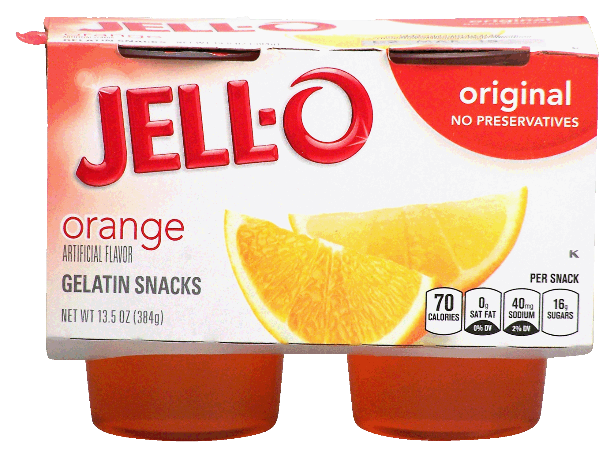 Product Infomation for Jello orange gelatin