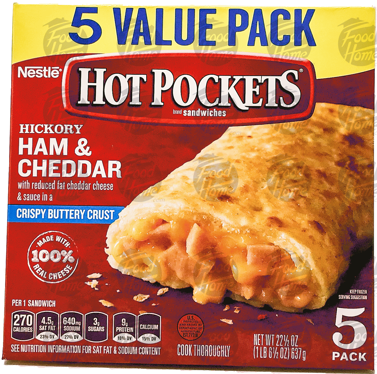 hot pockets ham "n cheese stuffed sandwiches full-size picture